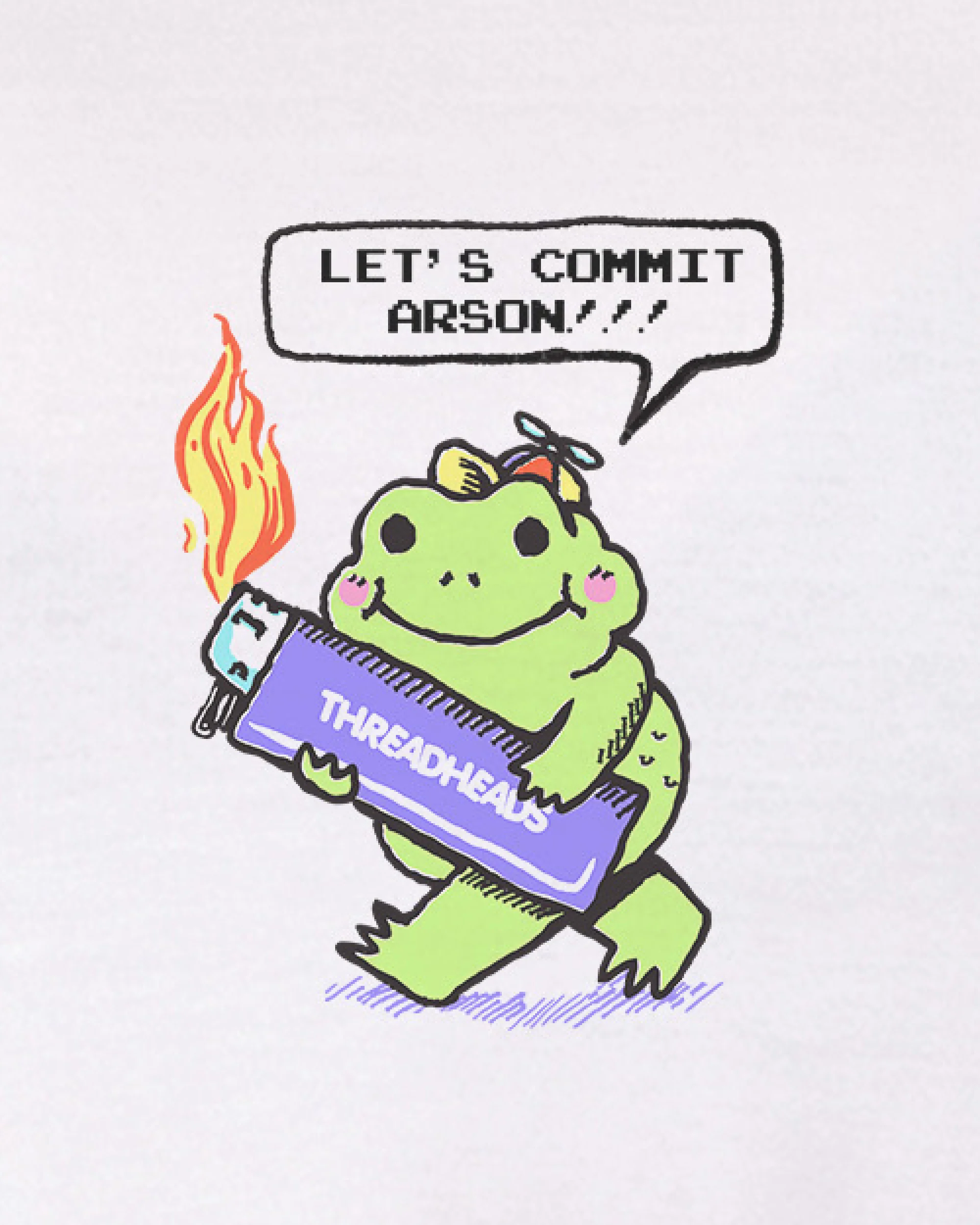 Let's Commit Arson Oversized Tee - Image 3