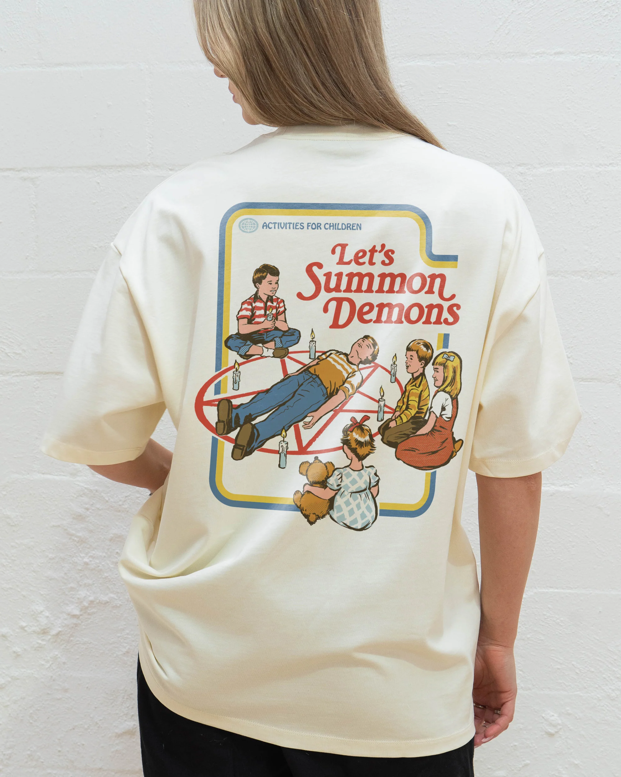 Let's Summon Demons Front and Back Oversized Tee - Image 3