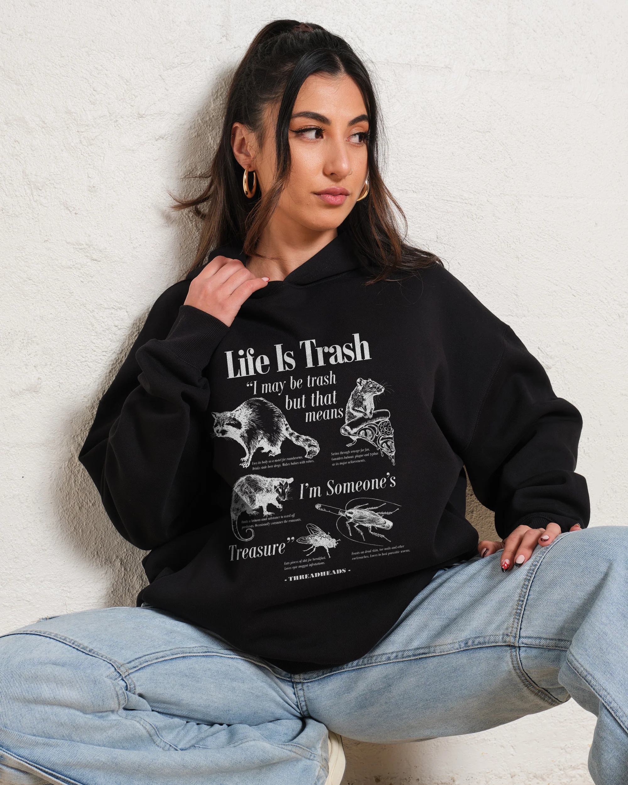 Life Is Trash Hoodie - Image 3