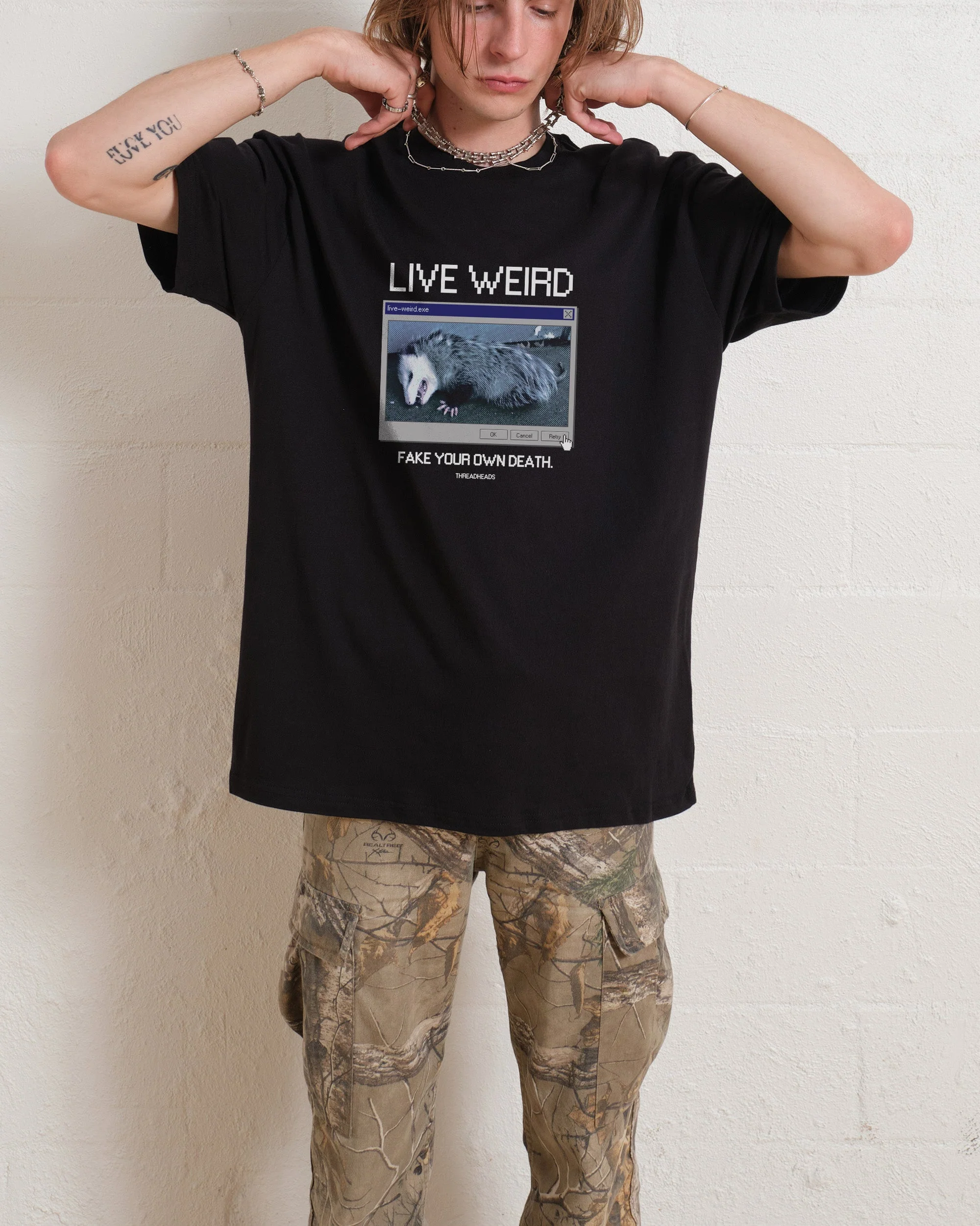 Live Weird, Fake Your Own Death T-Shirt - Image 2