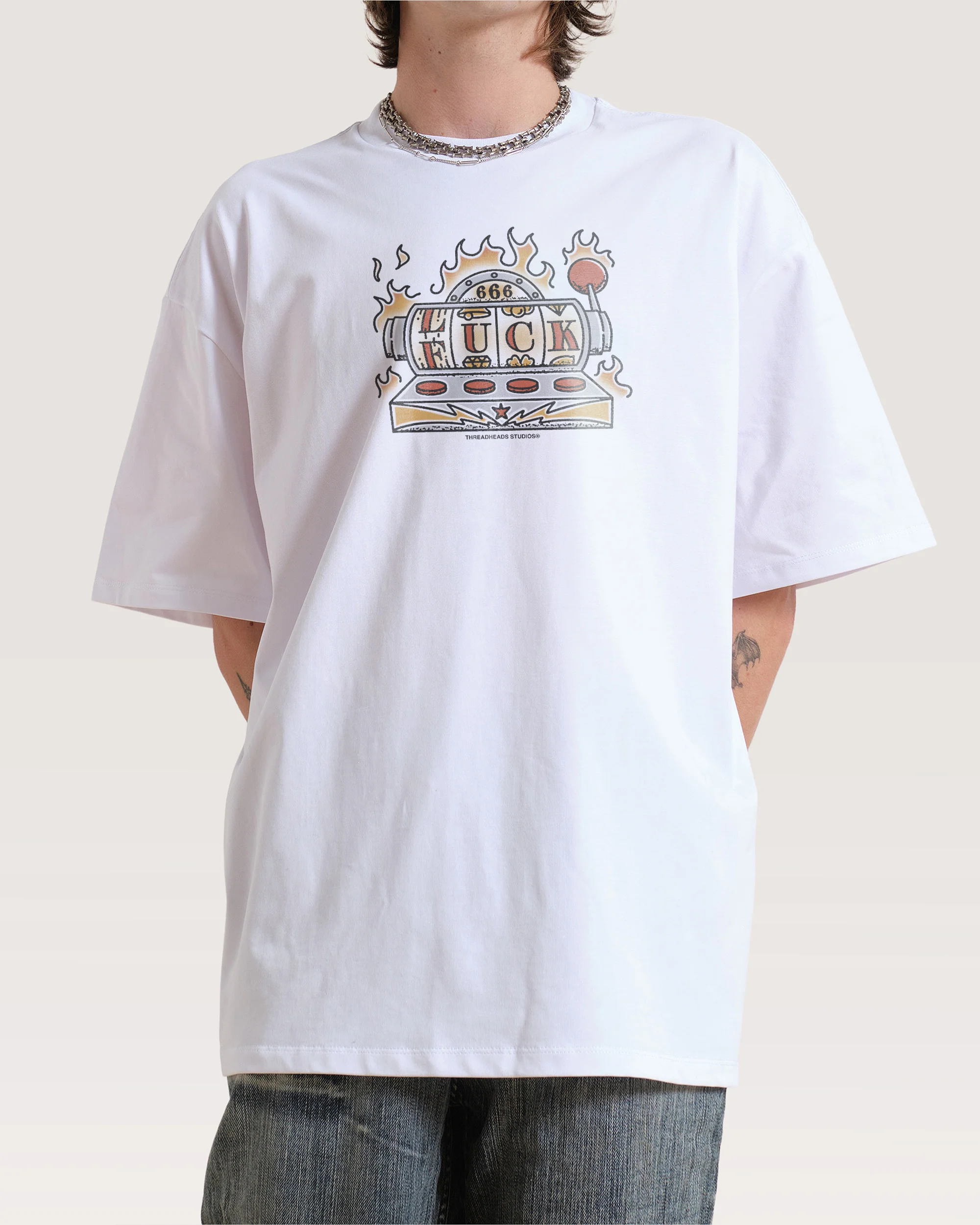 Lucky Slots Oversized Tee - Image 2