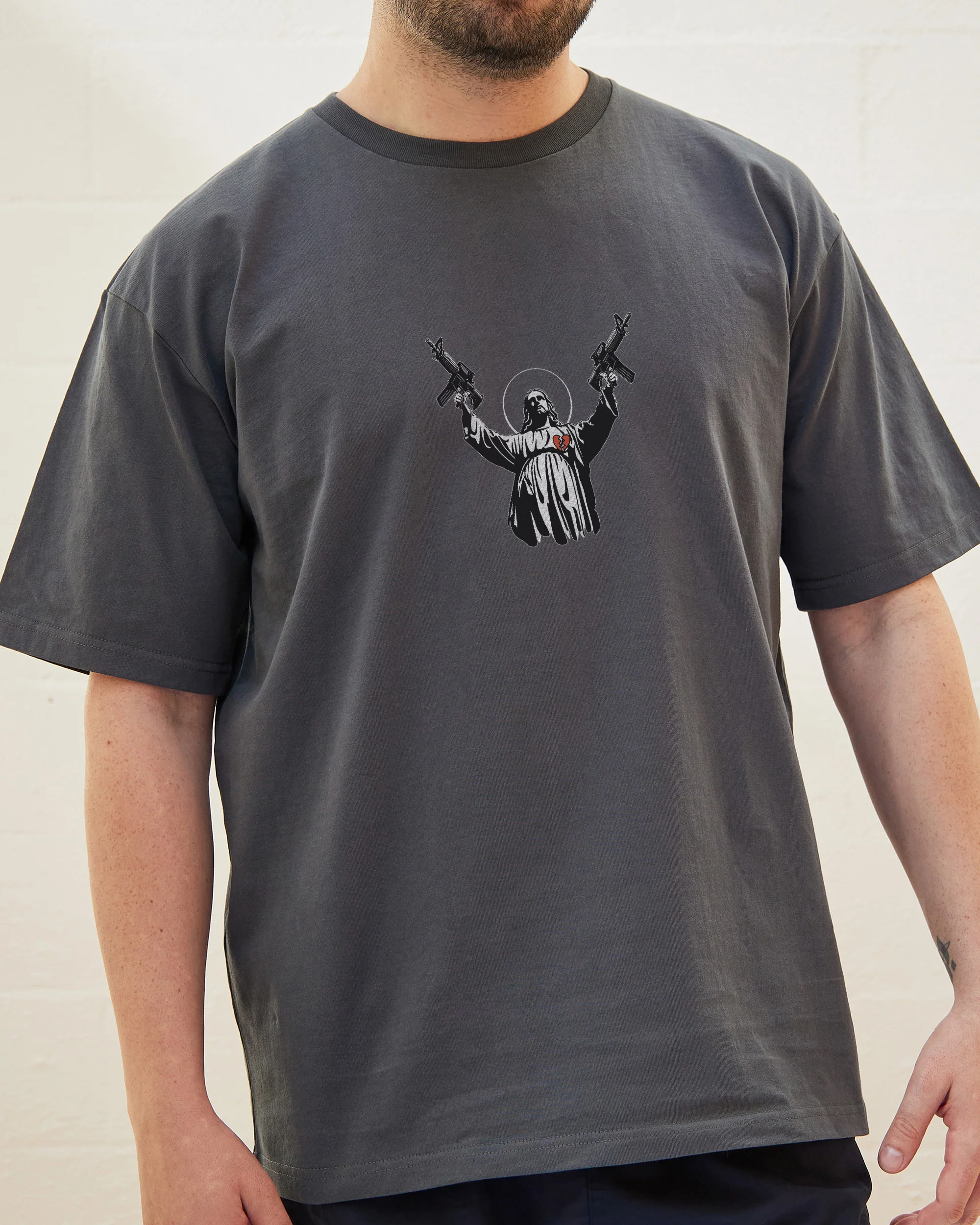 Machine Gun Christ T-Shirt - Image 3