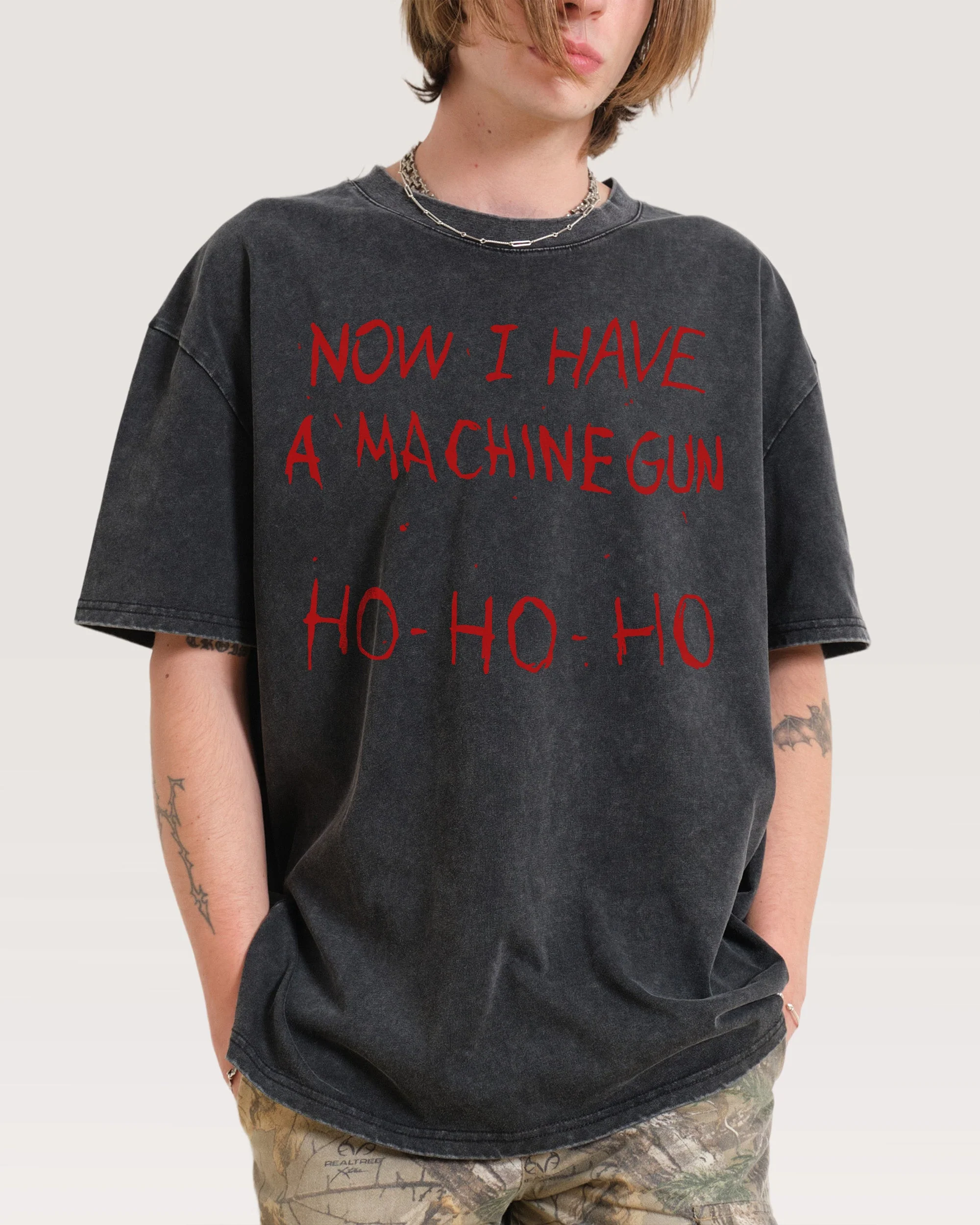 Machine Gun Ho-Ho-Ho Oversized Tee - Image 4