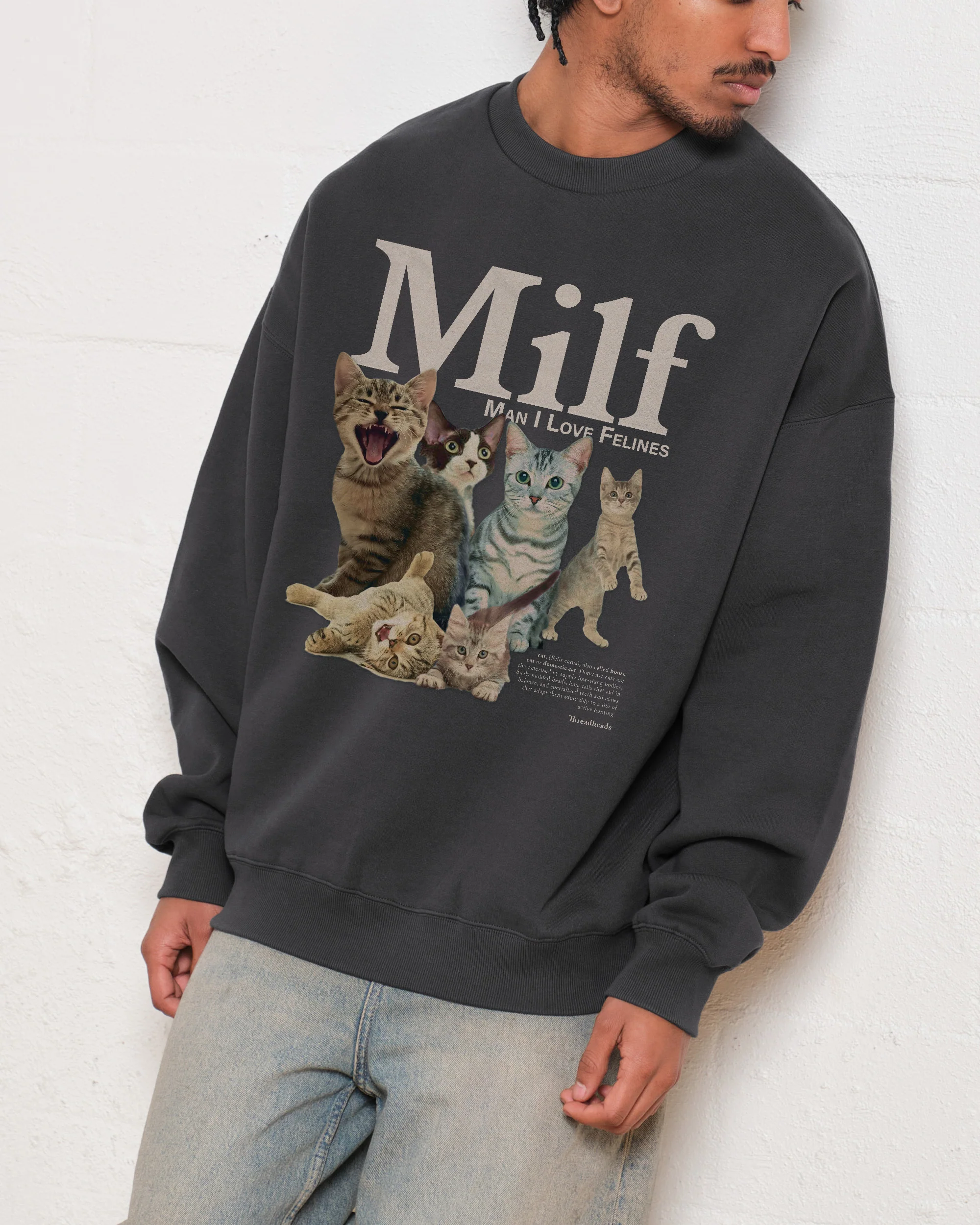 Man I Love Felines Sweatshirt - Image 5