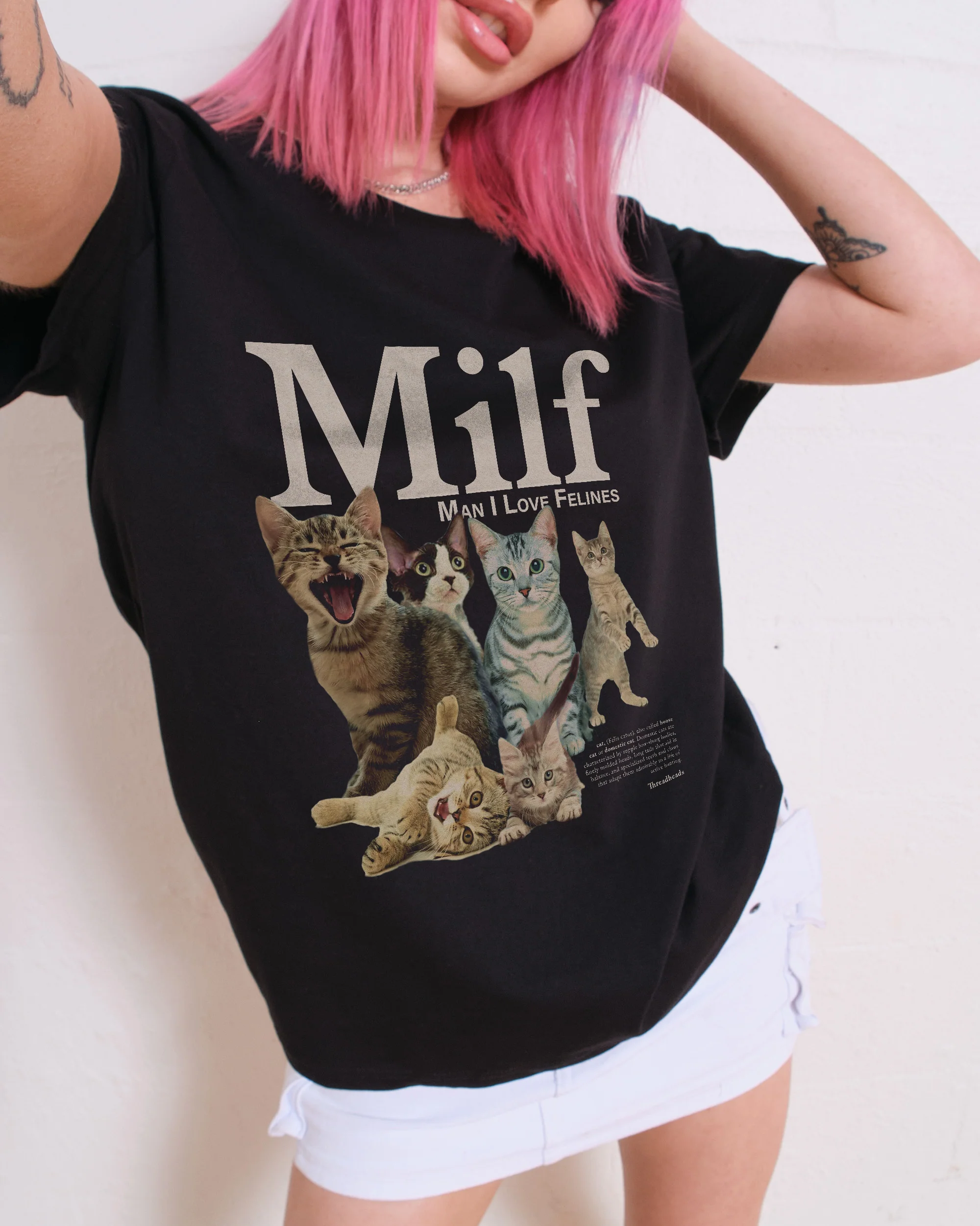 Man I Love Felines Women's Tee - Image 2
