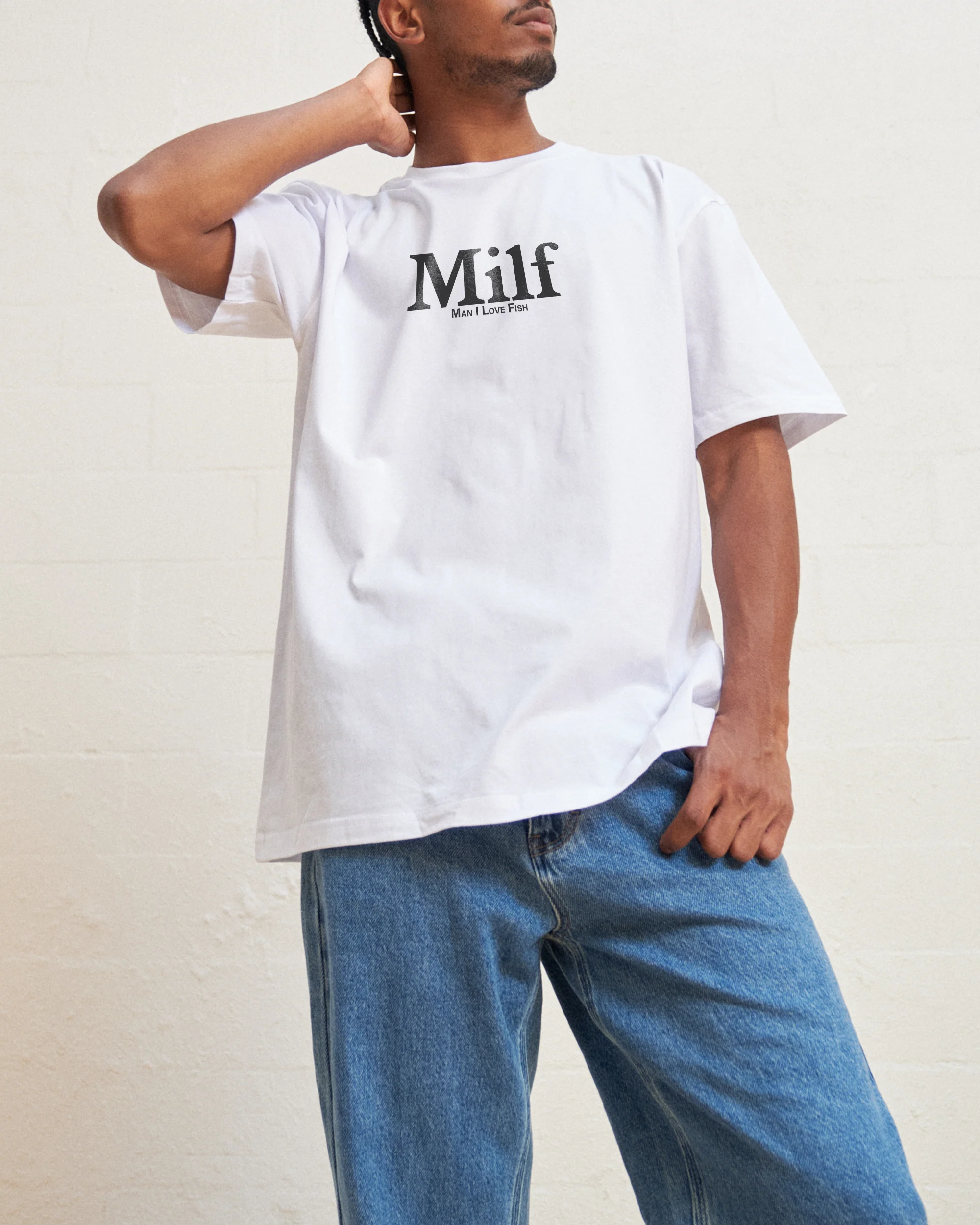 Man I Love Fish Front and Back T-Shirt - Image 6