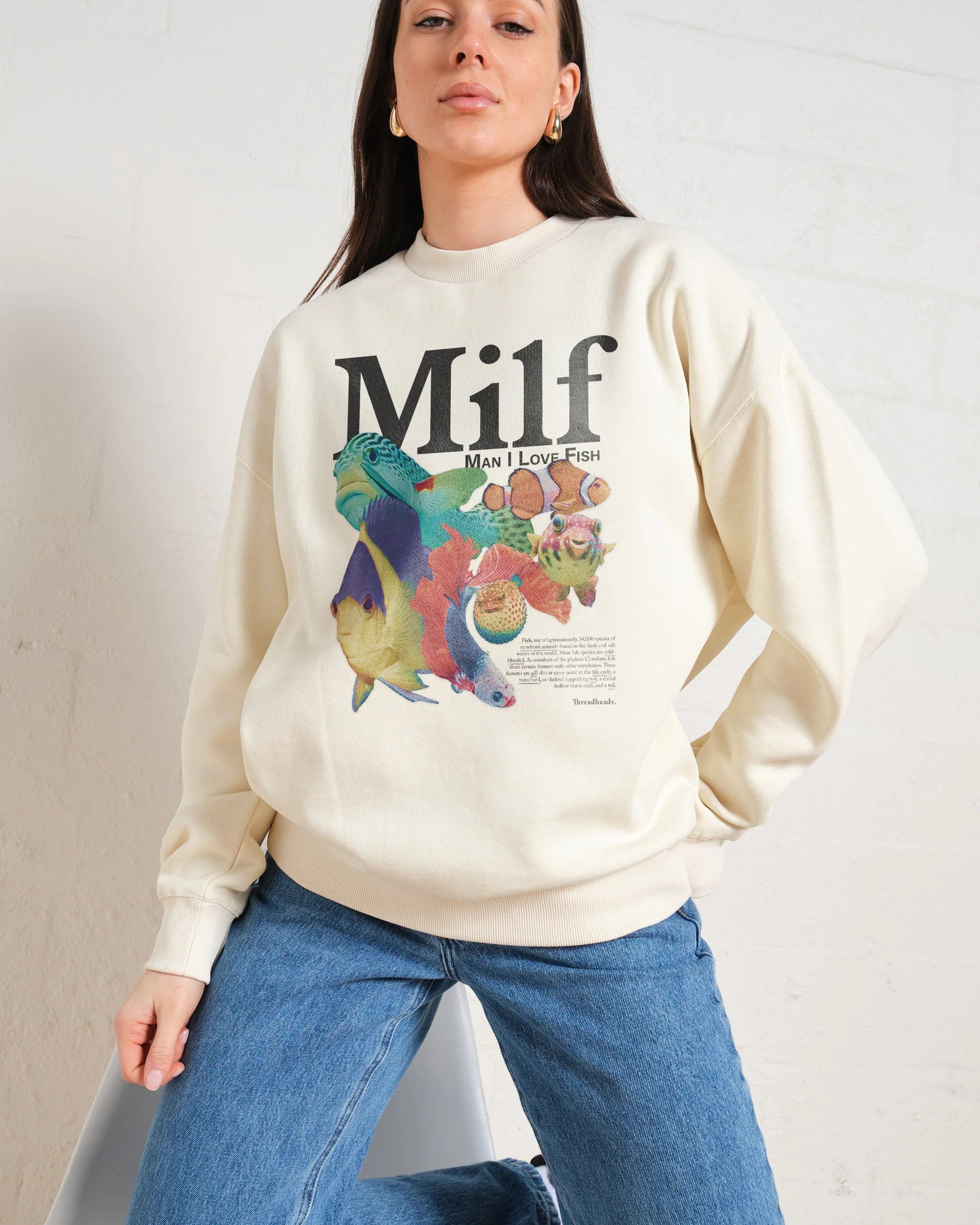 Man I Love Fish Sweatshirt - Image 2