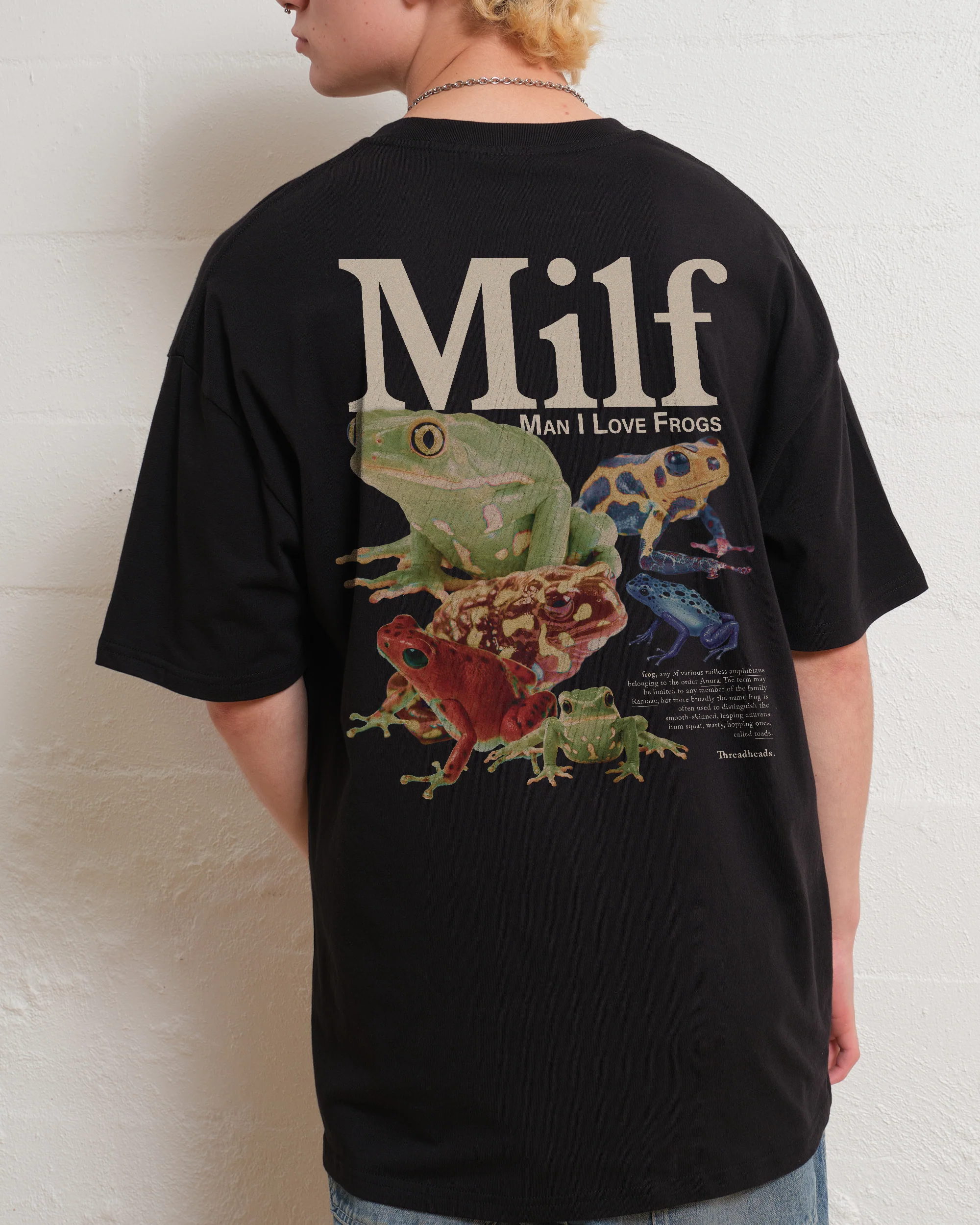 Man I Love Frogs Front and Back T-Shirt - Image 3