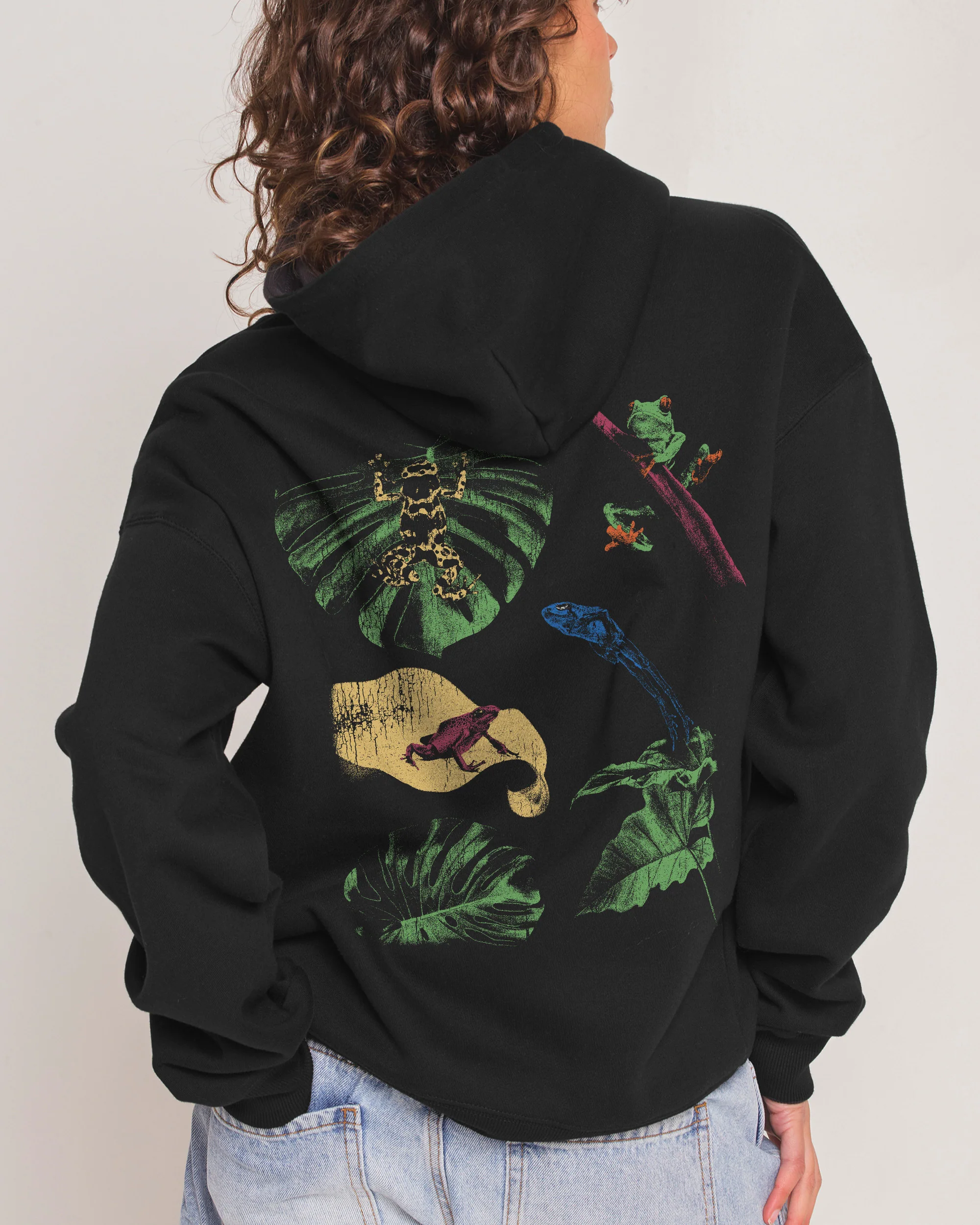Man I Love Frogs Jungle Edition Hoodie - Image 4