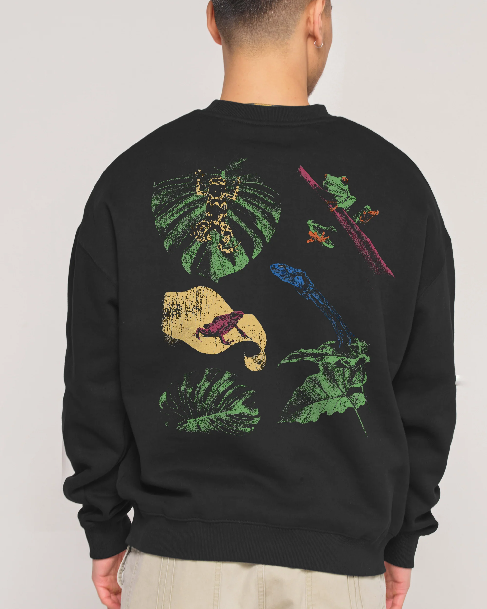 Man I Love Frogs Jungle Edition Sweatshirt - Image 4