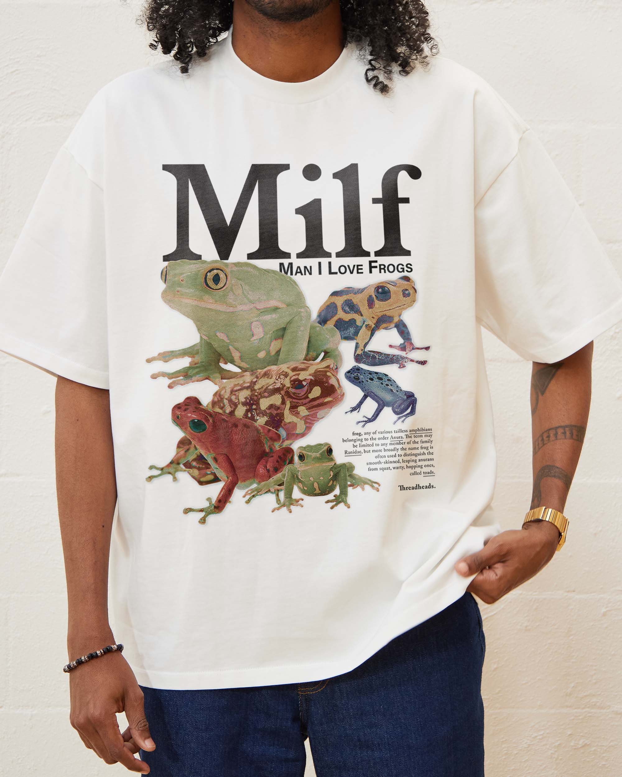 Man I Love Frogs Oversized Tee - Image 11