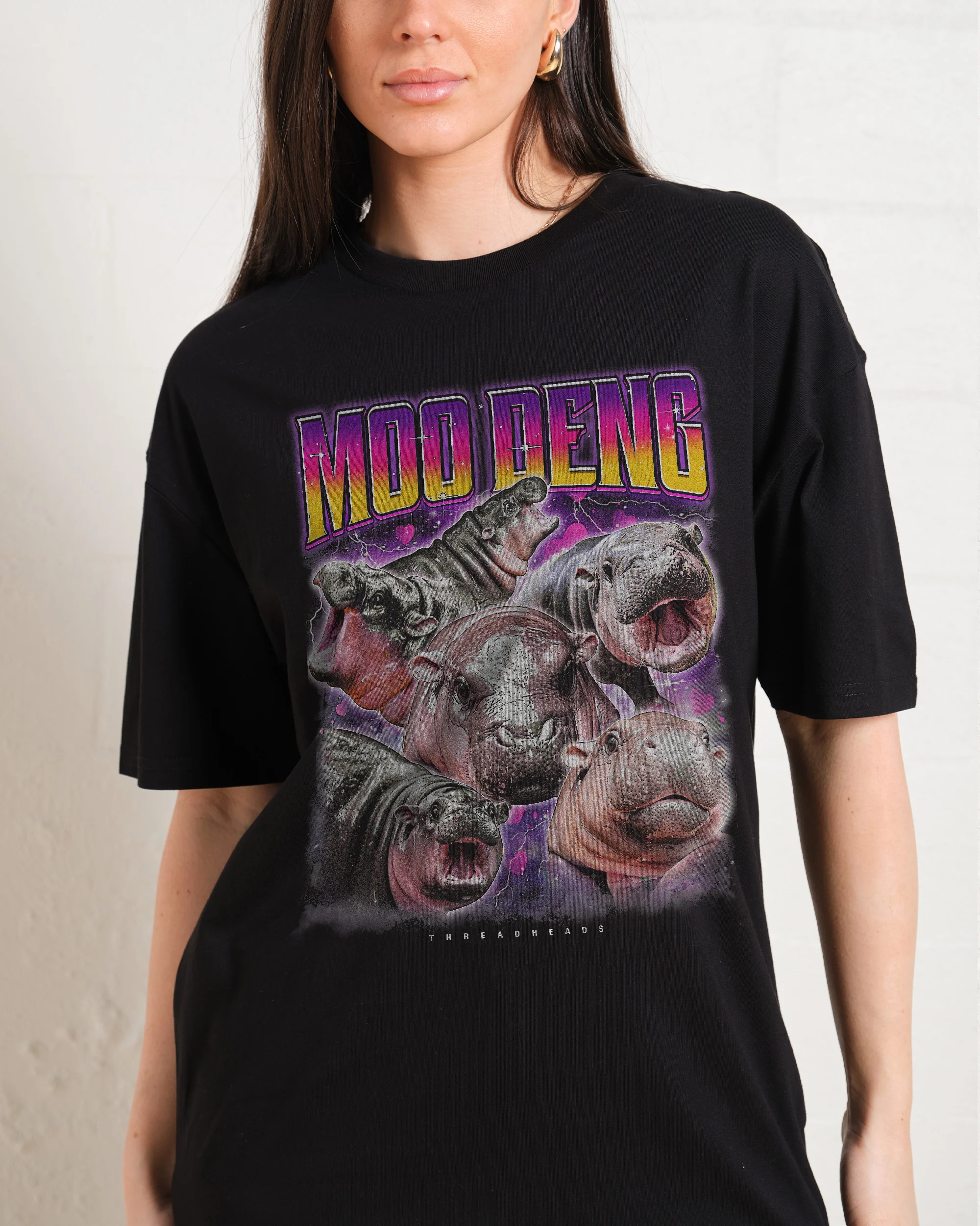 Moo Deng Oversized Tee - Image 2