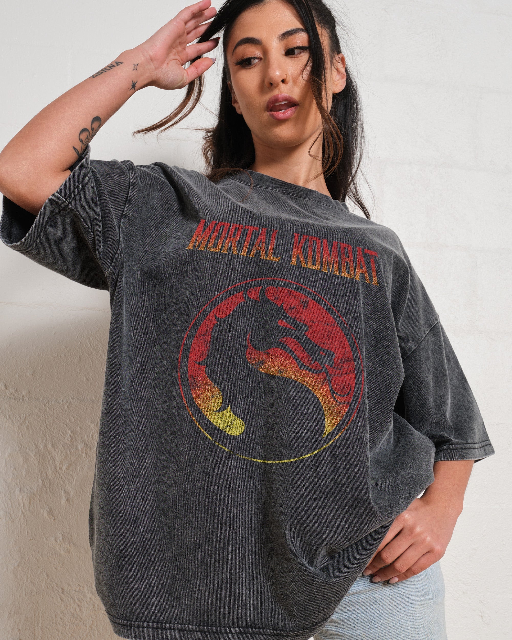 Mortal Kombat Logo Oversized Tee