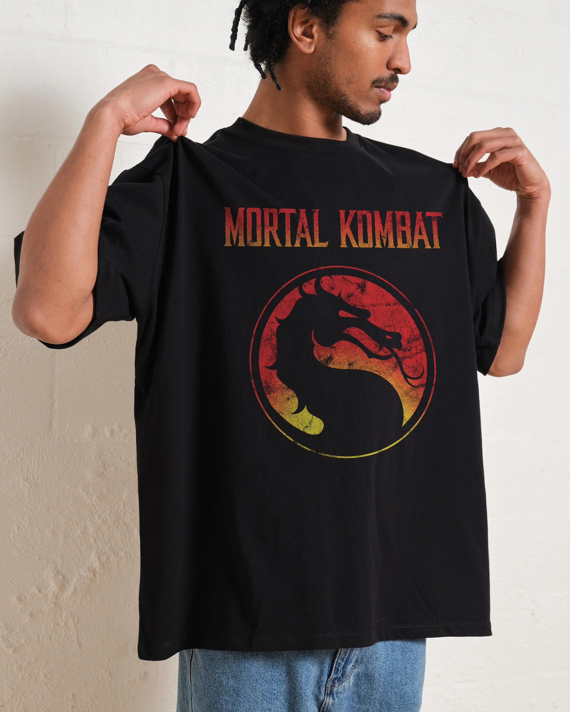 Mortal Kombat Logo Oversized Tee - Image 2