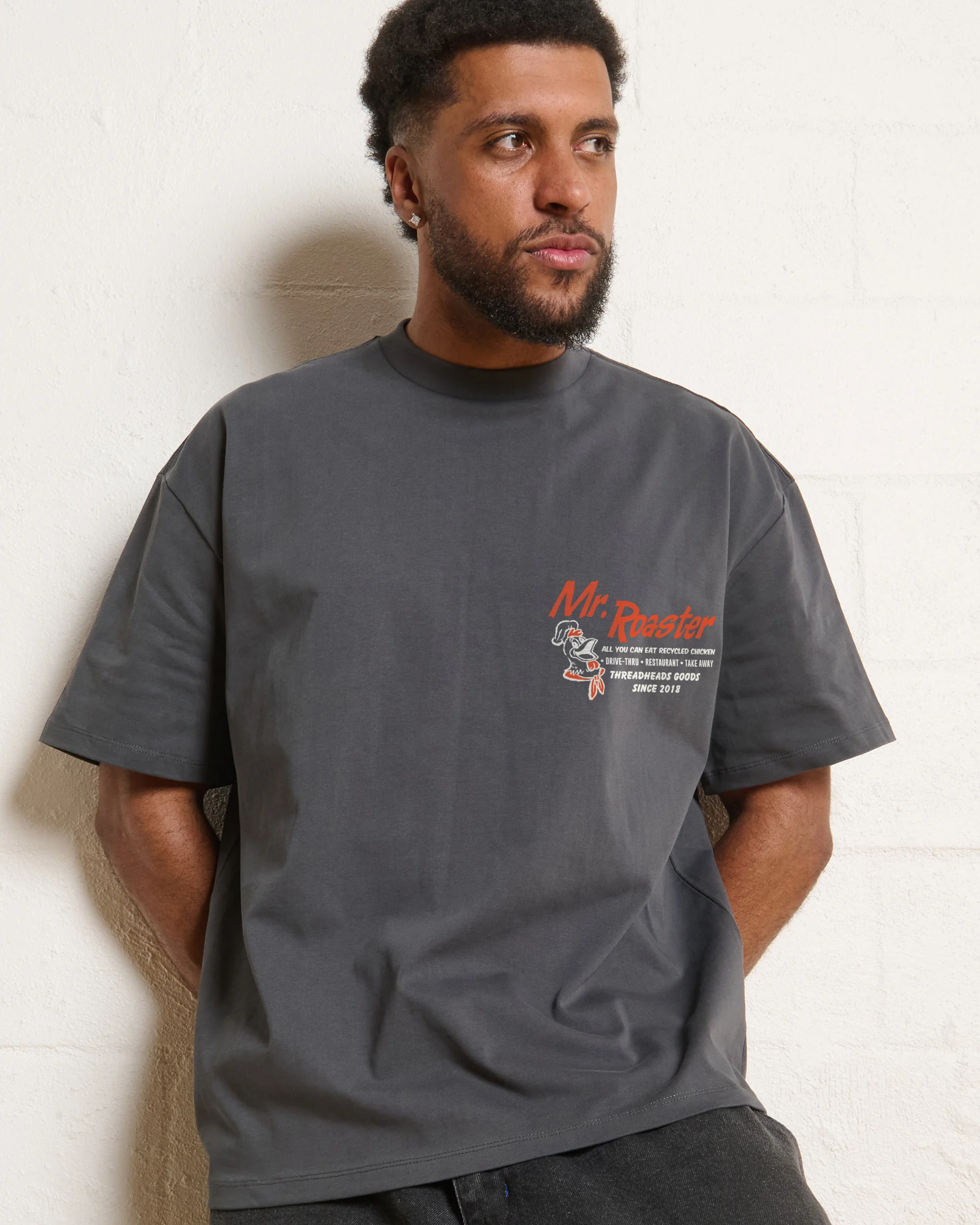 Mr. Roaster Fried Chicken Oversized Tee - Image 7