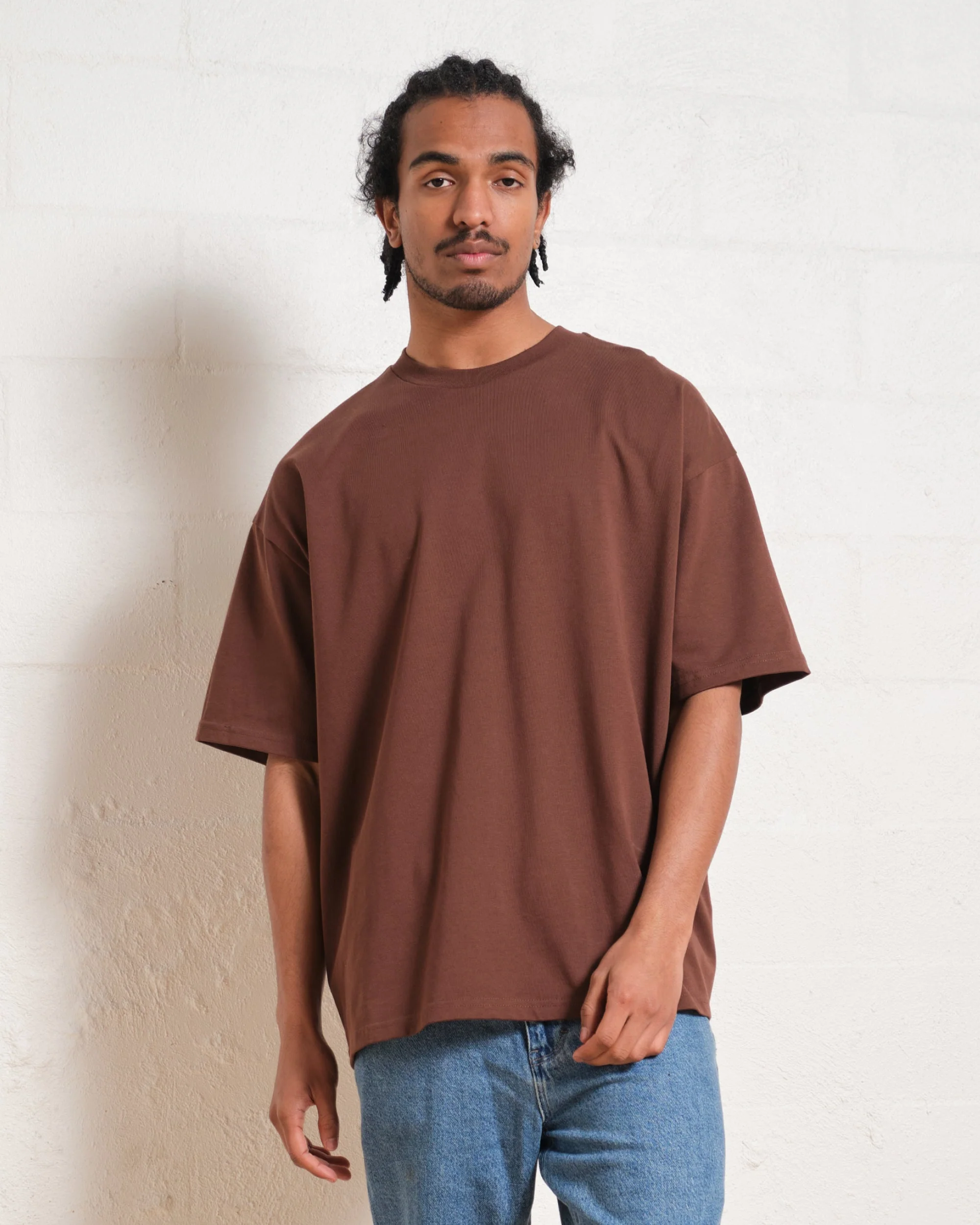 Oversized Tee 2 Pack: Natural, Brown - Image 5