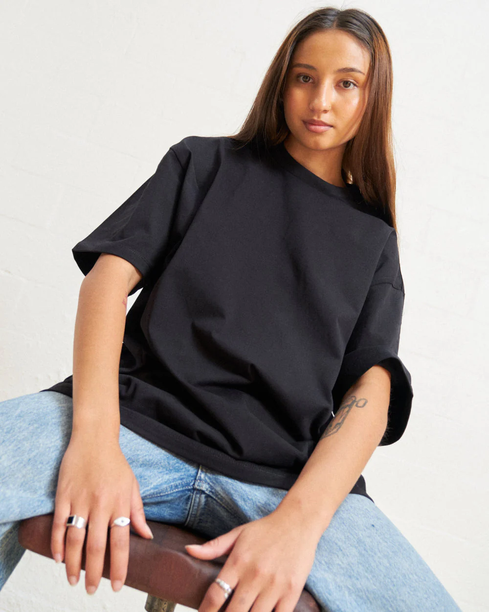 Oversized Tee 4 Pack: Black, Natural, White - Image 2