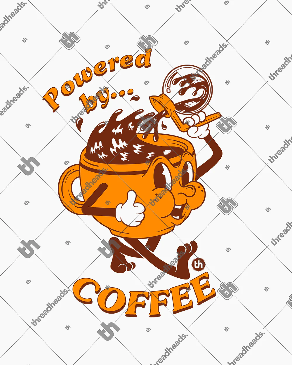 Powered by Coffee T-Shirt - Image 2