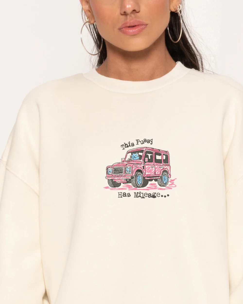 Pussy Has Mileage Sweatshirt - Image 3