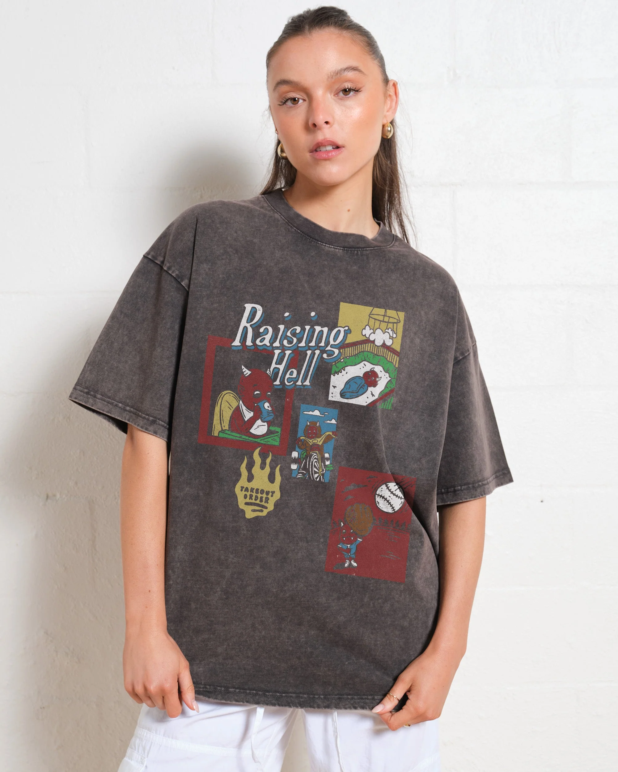 Raising Hell Oversized Tee - Image 3