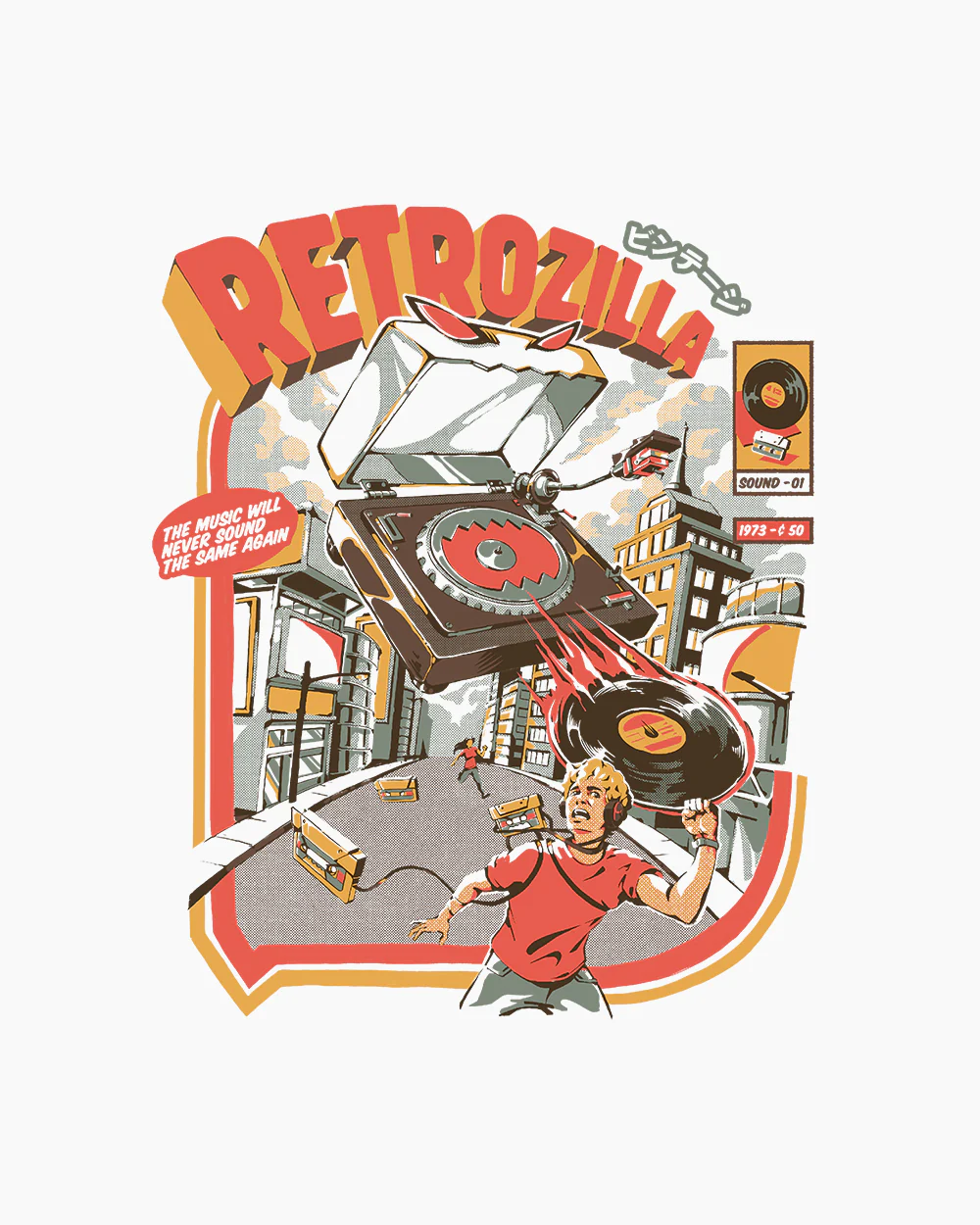 Retro Soundzilla T-Shirt - Image 4