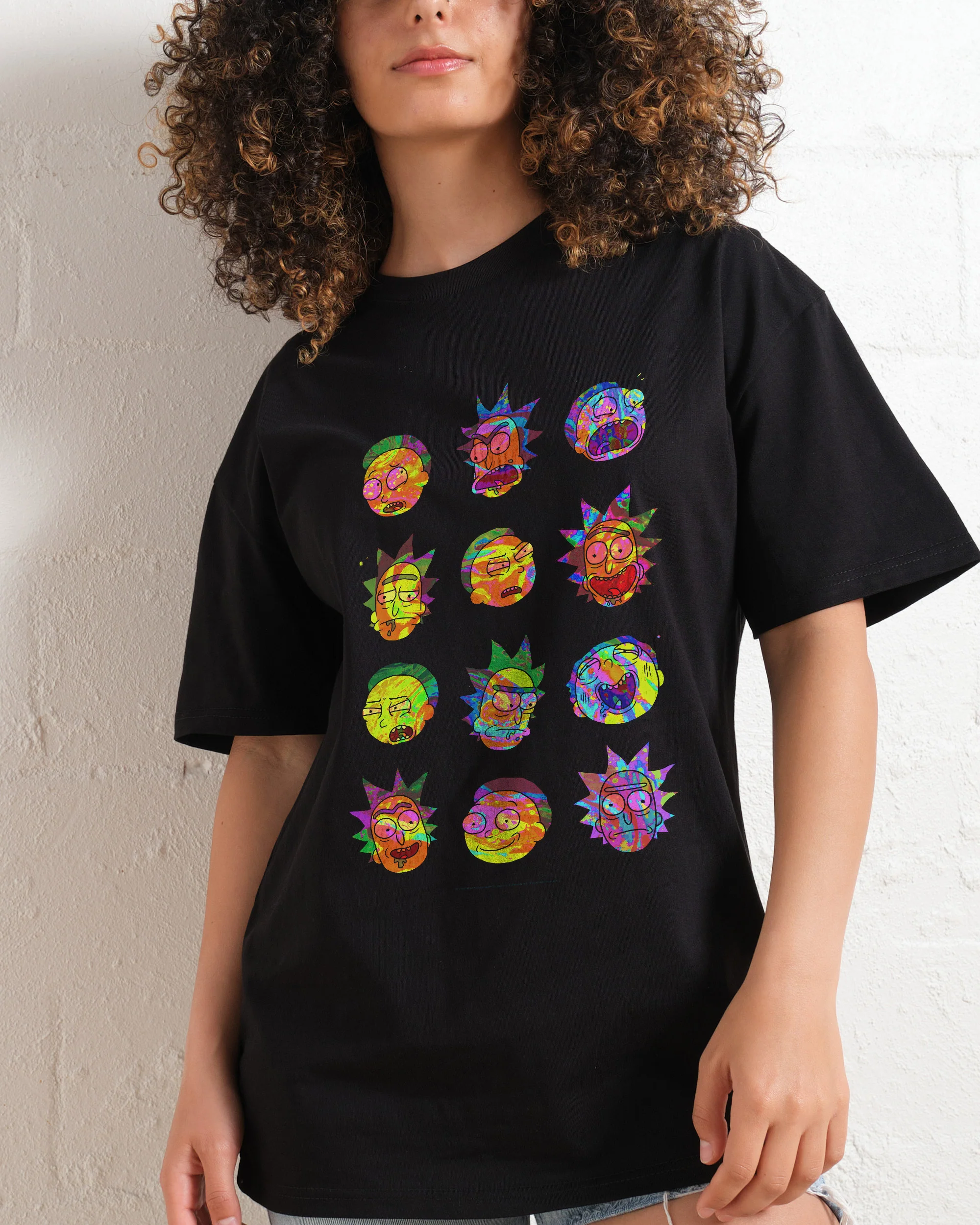 Rick and Morty Many Faces T-Shirt - Image 3