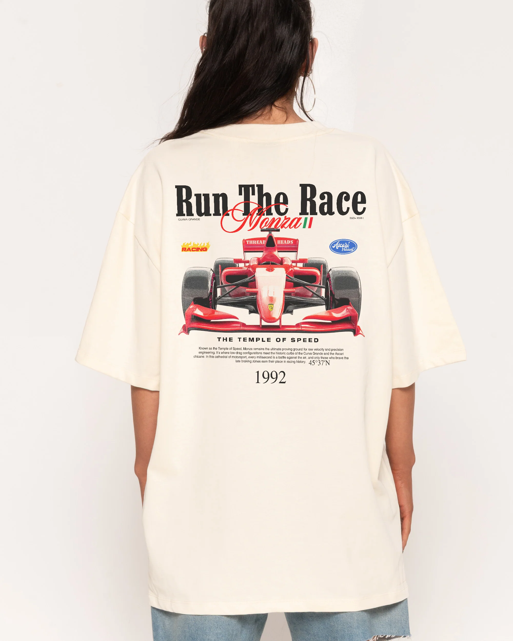 Run the Race Oversized Tee - Image 5