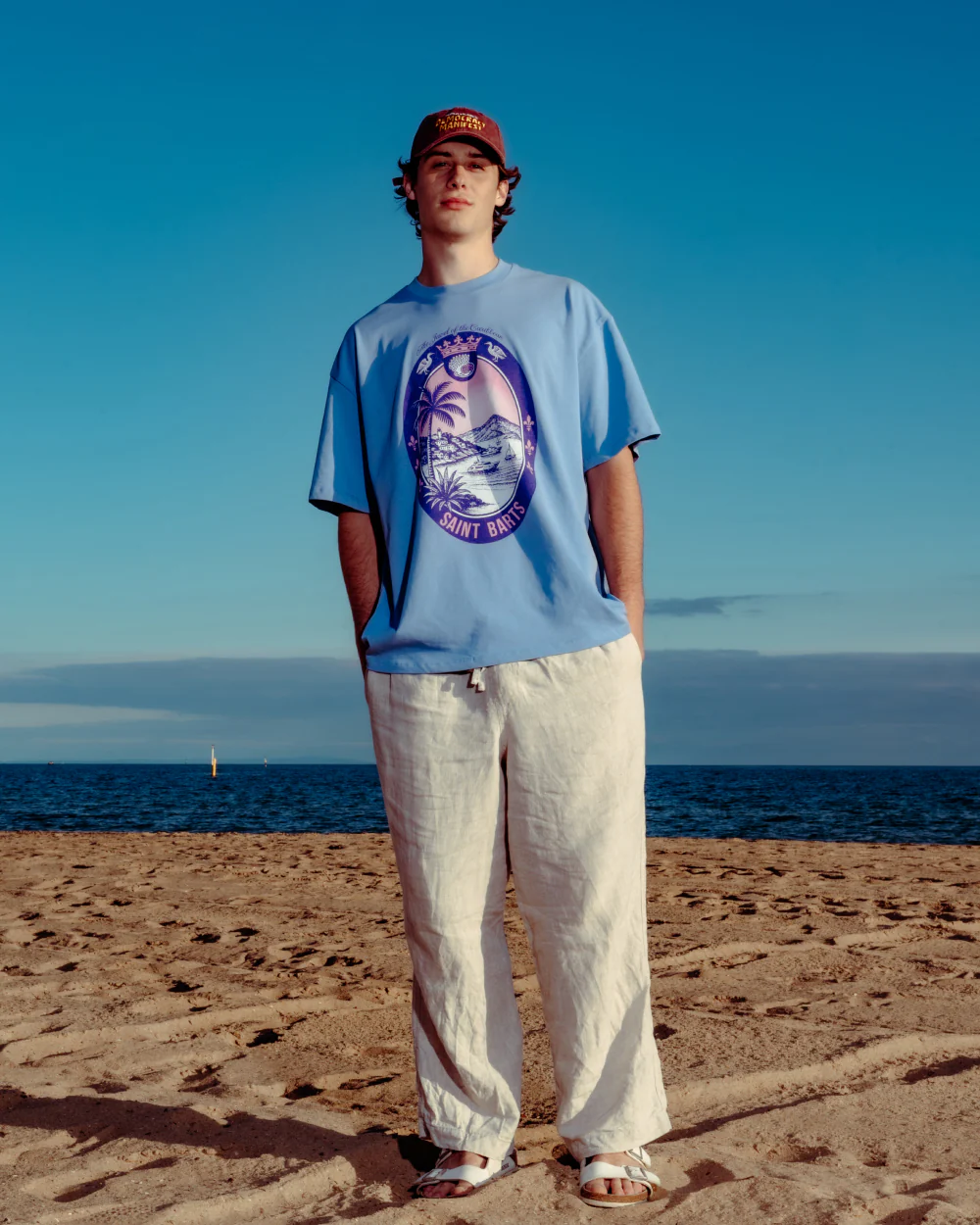 Saint Barts Scene Oversized Tee - Image 2