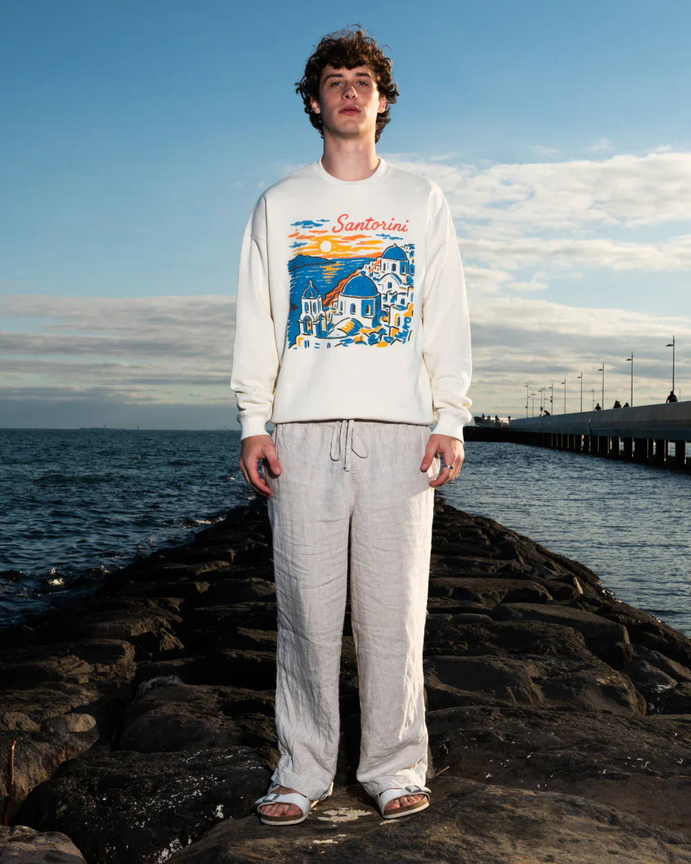 Santorini Sunset Sweatshirt - Image 3
