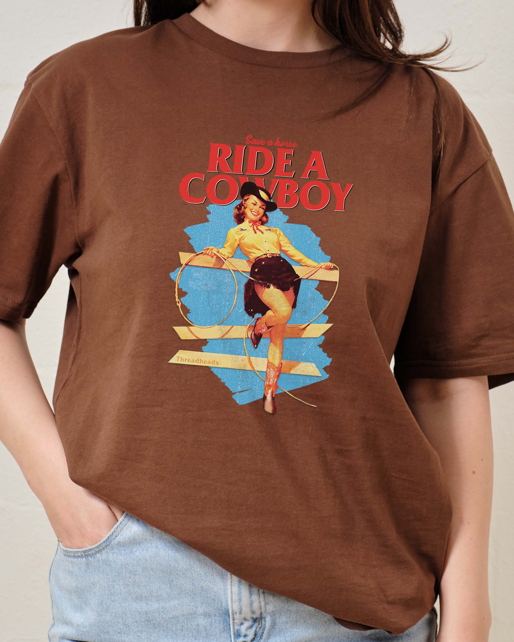Save a Horse, Ride a Cowboy T-Shirt - Image 4
