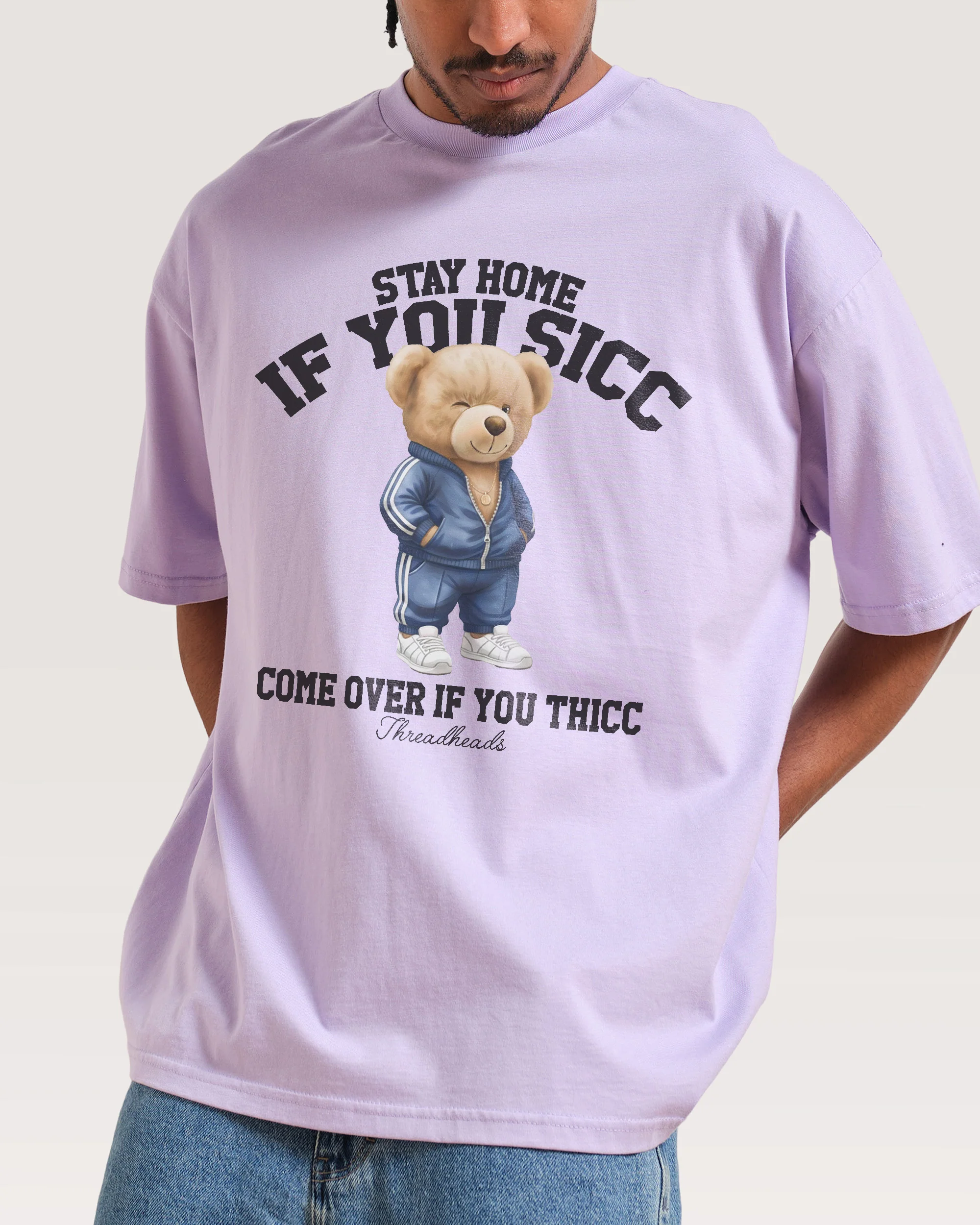 Stay Home if you Sicc Oversized Tee - Image 3