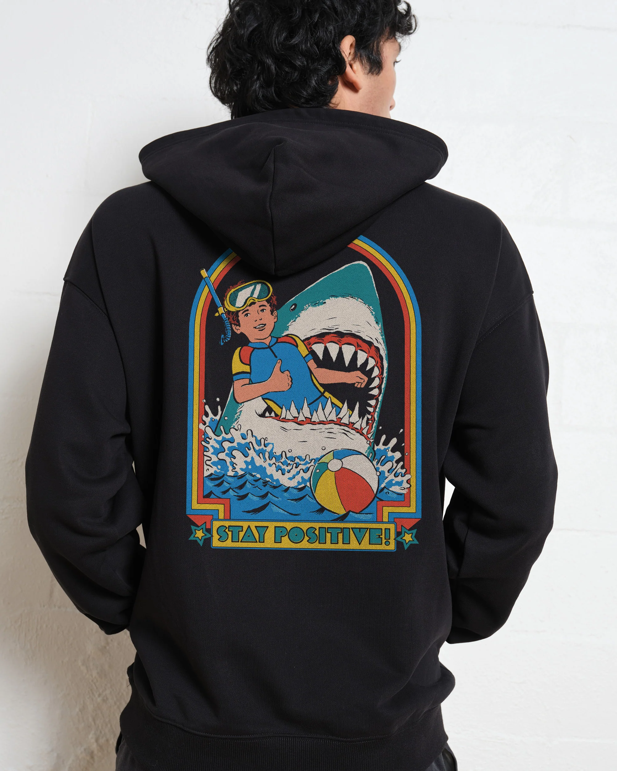Stay Positive Front and Back Hoodie - Image 3