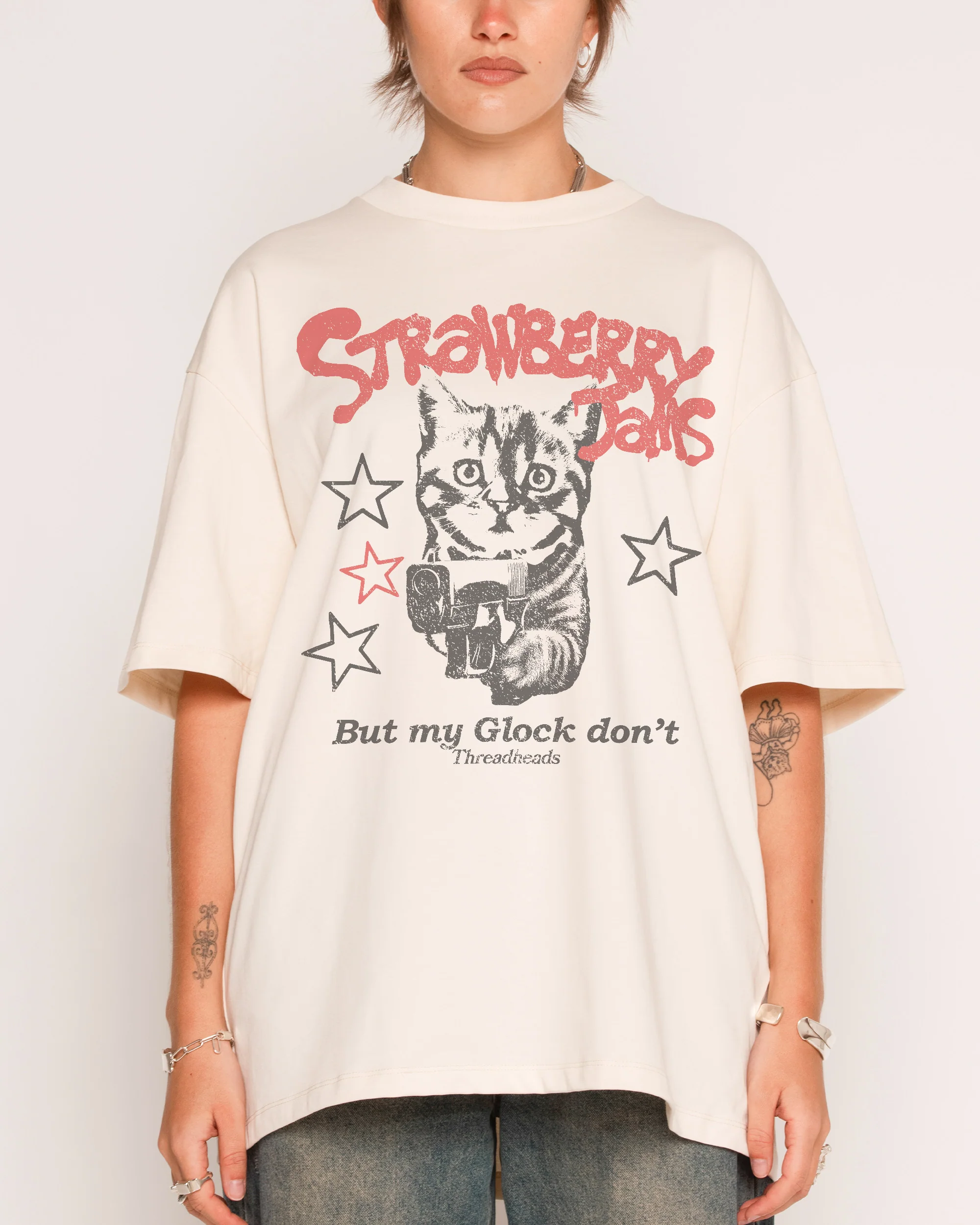 Strawberry Jams Oversized Tee - Image 2