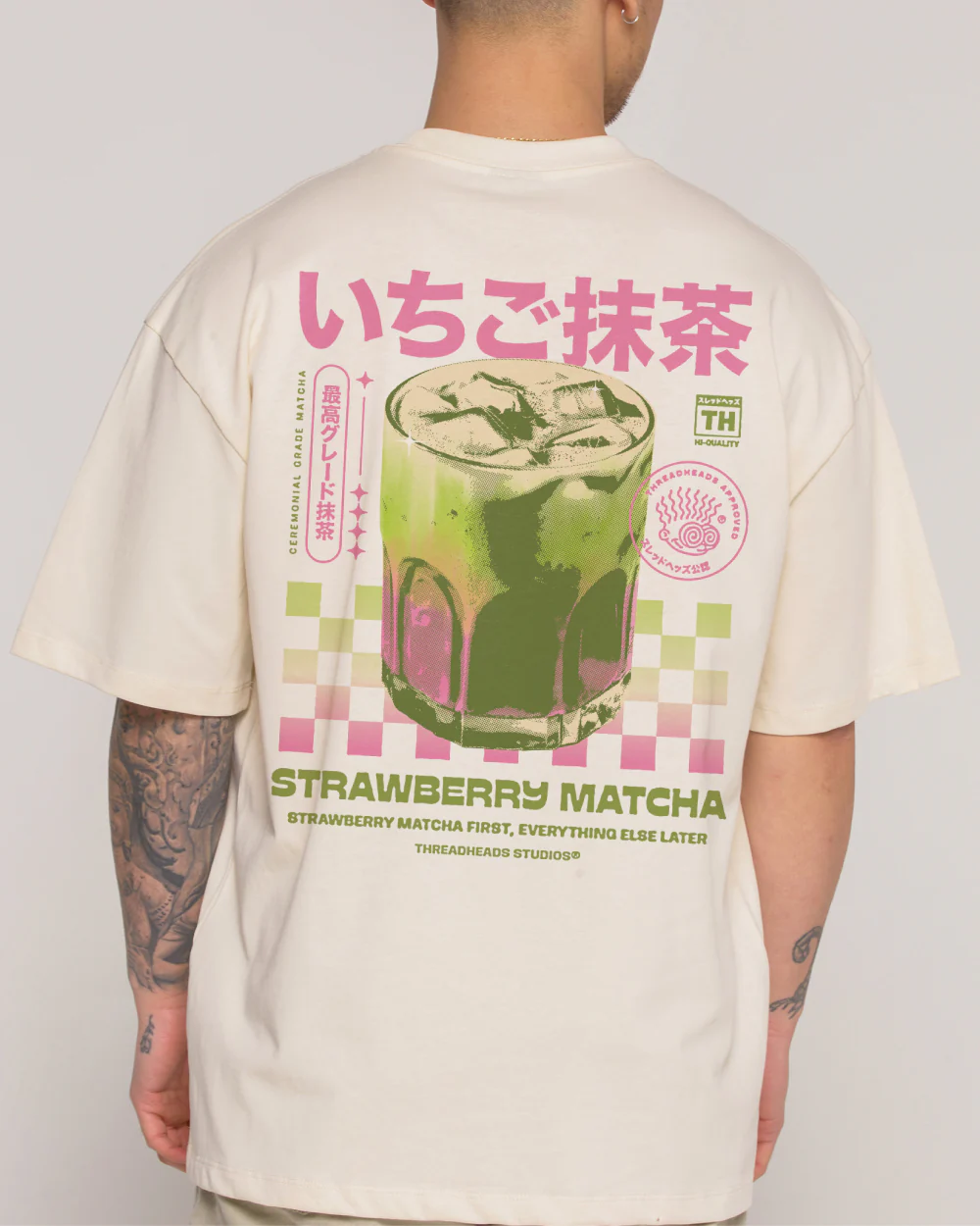 Strawberry Matcha Oversized Tee - Image 3
