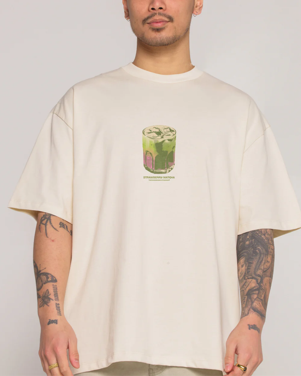 Strawberry Matcha Oversized Tee - Image 4
