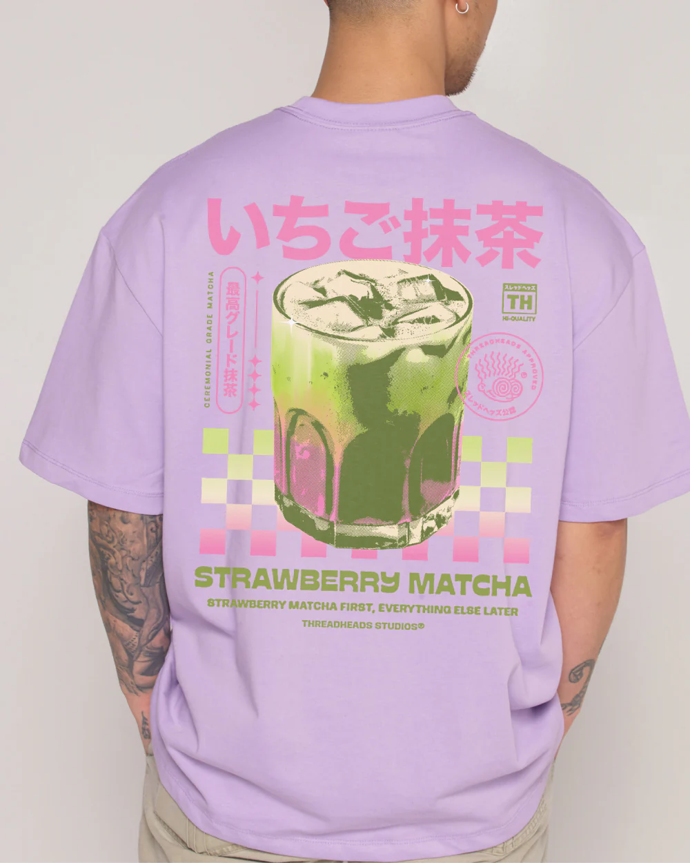 Strawberry Matcha Oversized Tee - Image 5