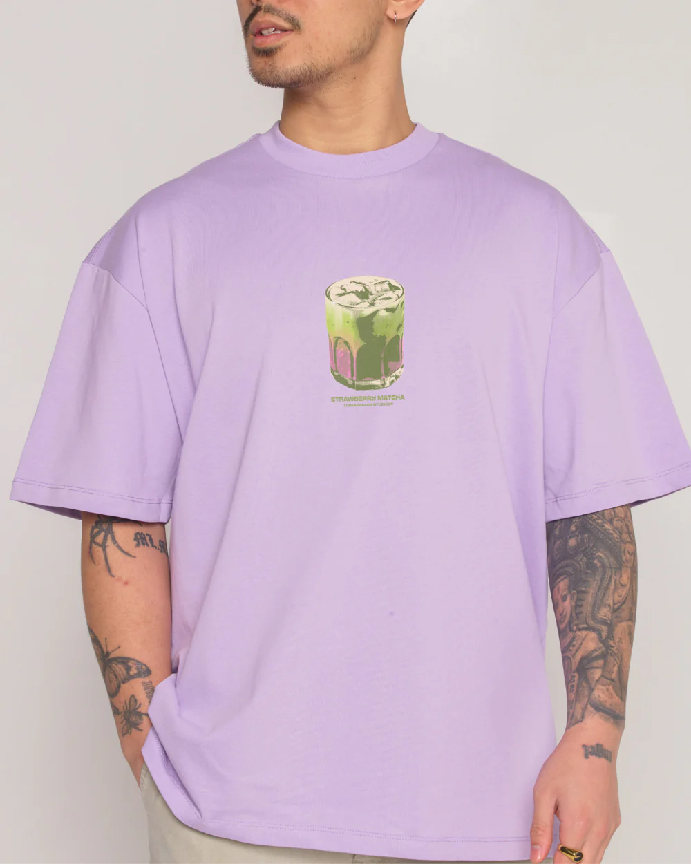 Strawberry Matcha Oversized Tee - Image 6