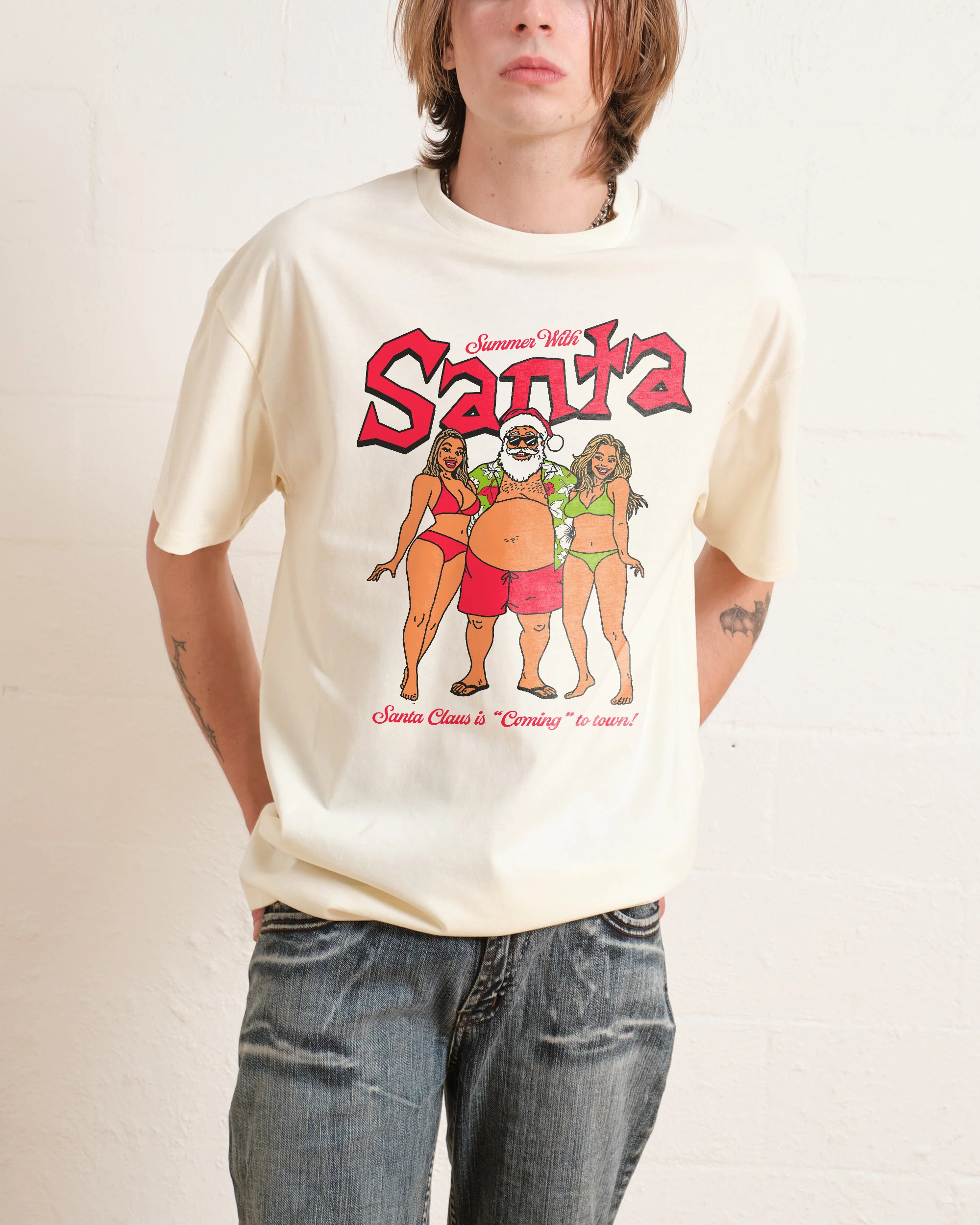 Summer With Santa T-Shirt - Image 2