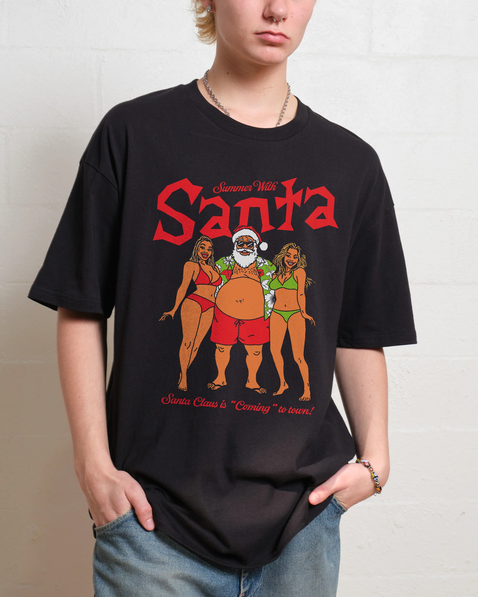 Summer With Santa T-Shirt - Image 4