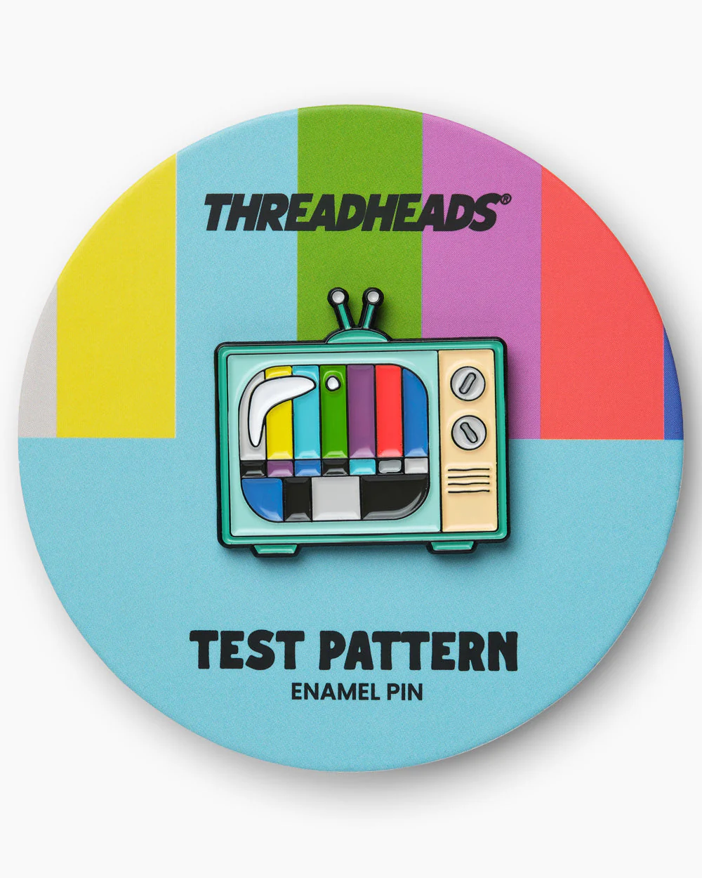Test Pattern TV Enamel Pin - Image 2