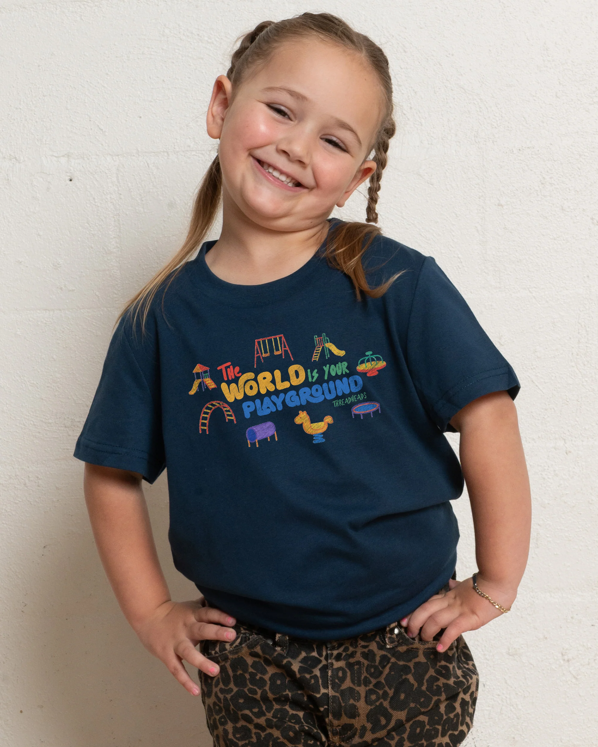 The World is your Playground Kids T-Shirt - Image 3
