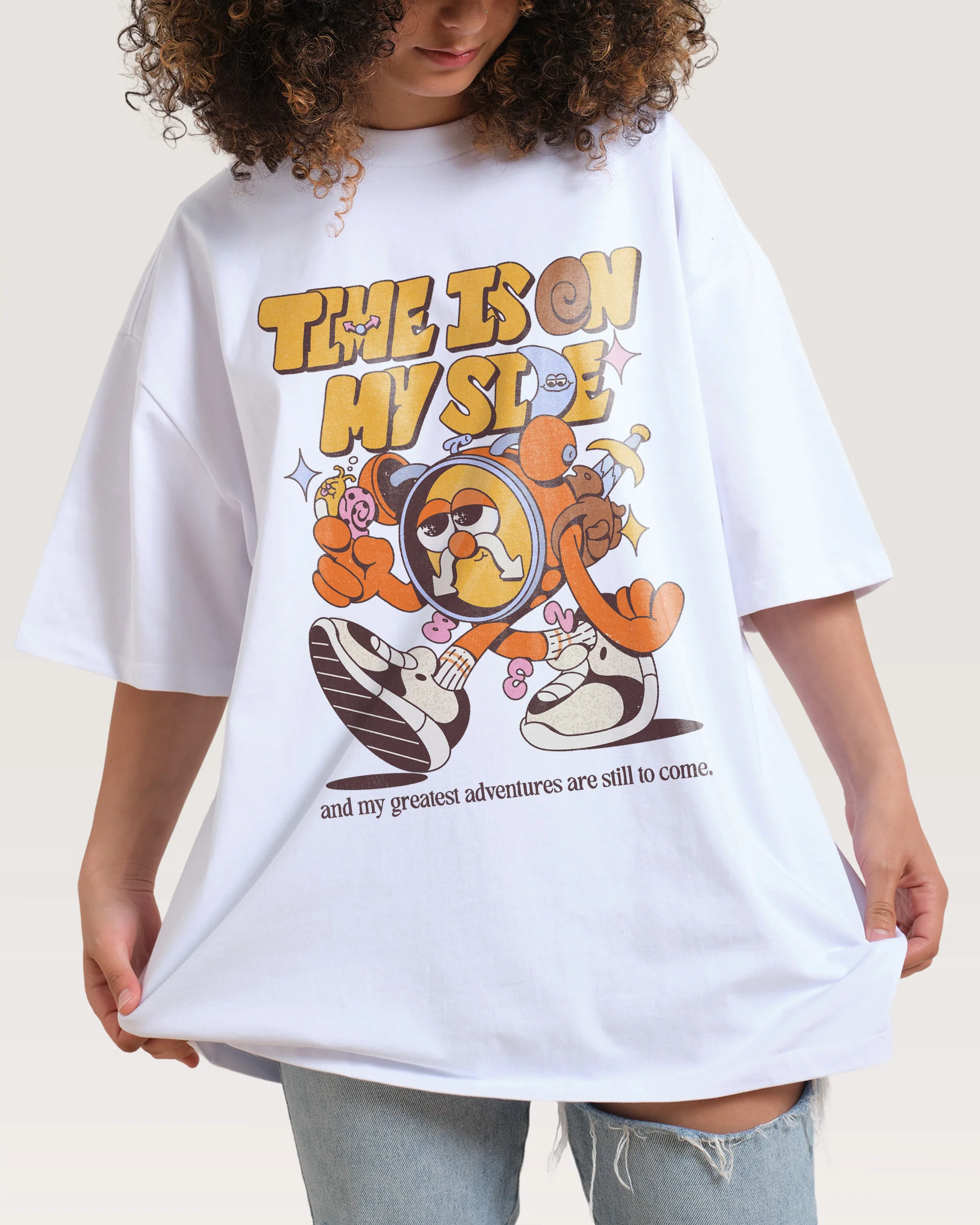 Time is on My Side Oversized Tee - Image 5
