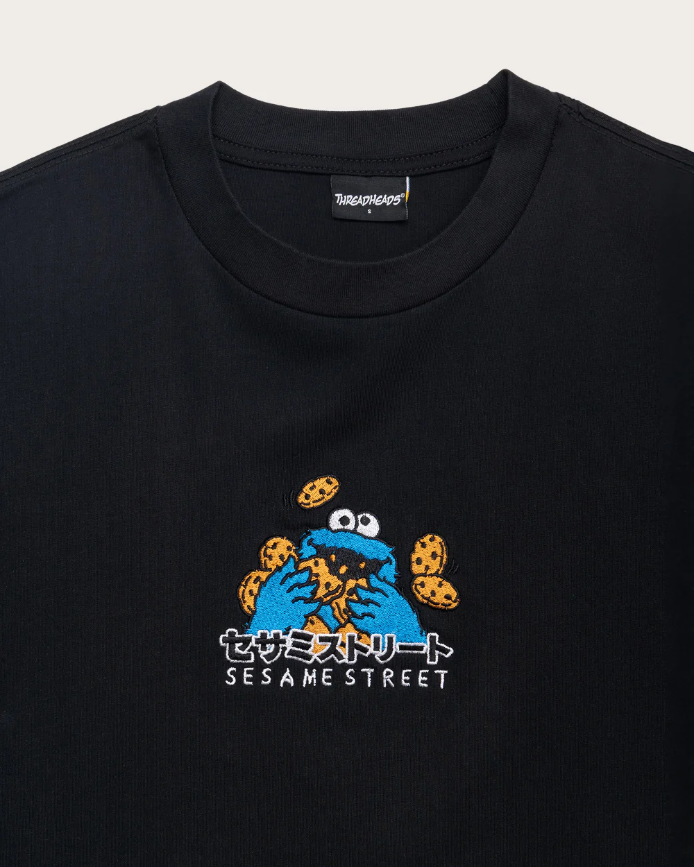 Cookie Monster Tokyo Oversized Embroidered Tee - Image 2