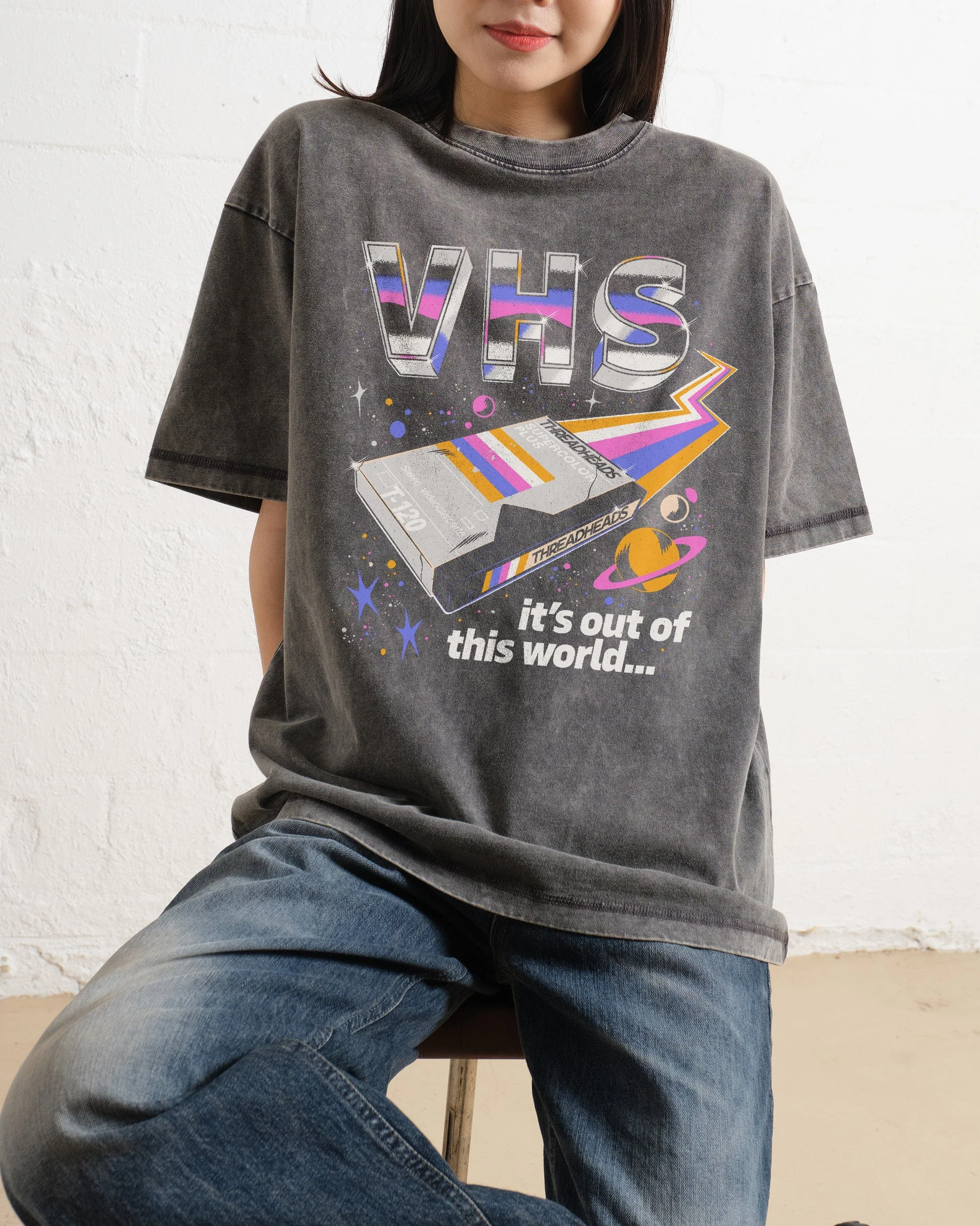 VHS Out of This World Oversized Tee - Image 3