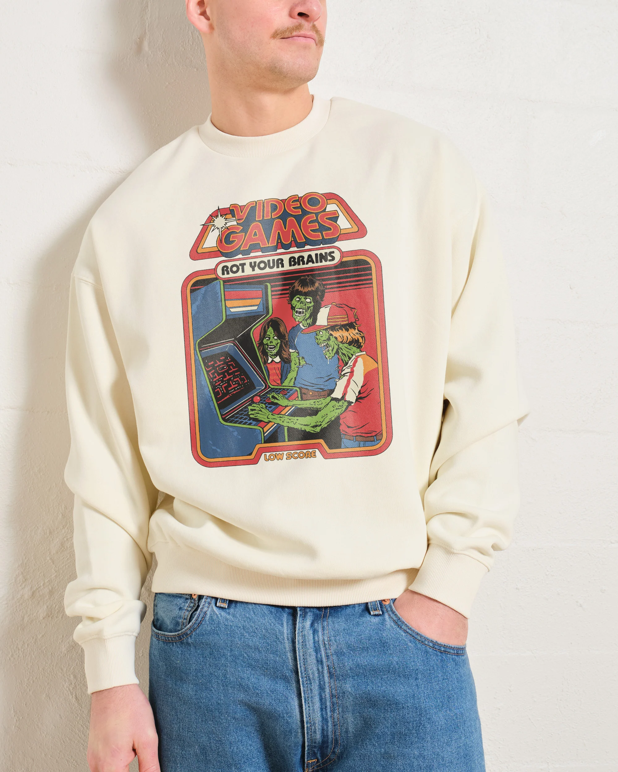 Video Games Rot Your Brains Sweatshirt - Image 3